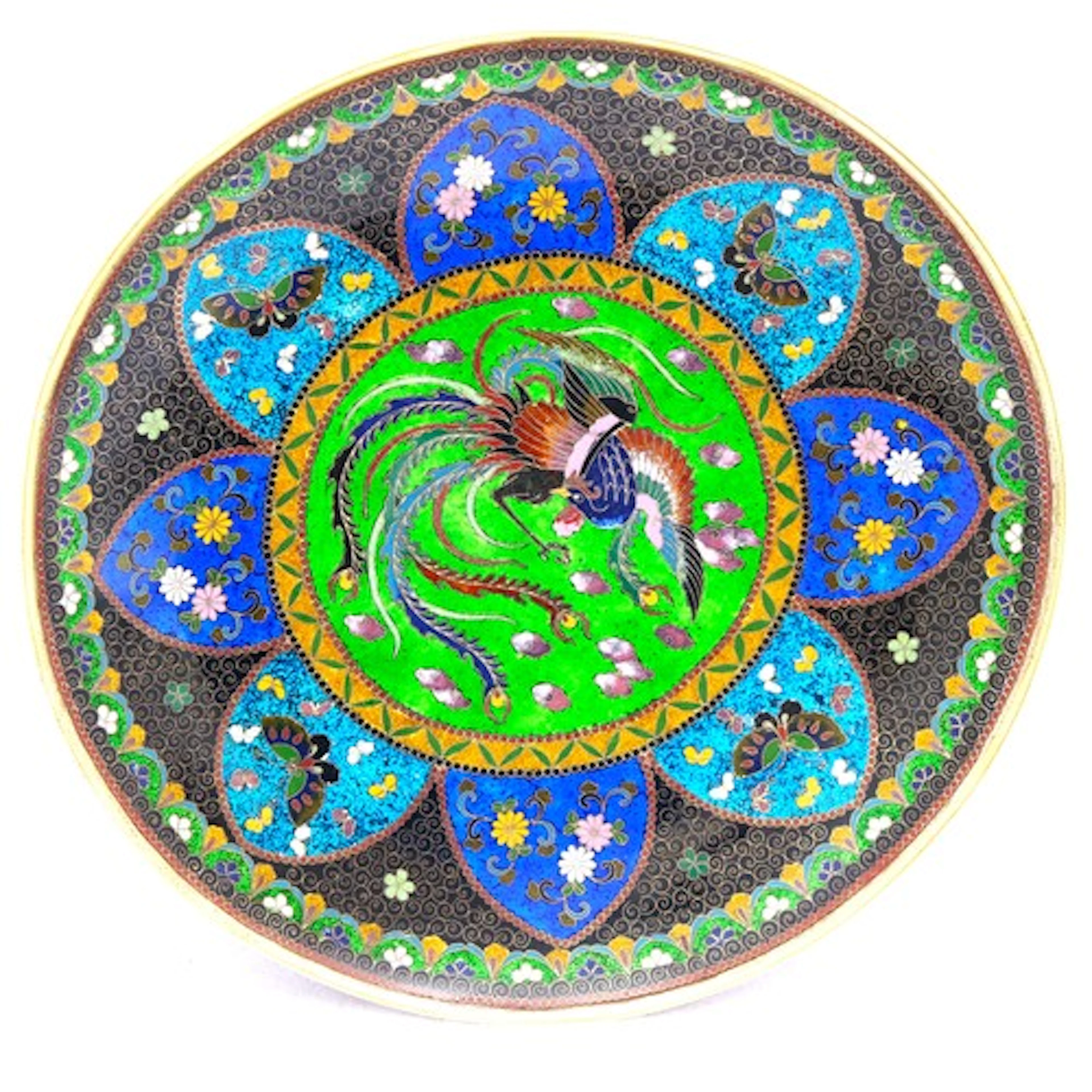 A JAPANESE GINBARI CLOISONNÉ DISH MEIJI PERIOD (1868-1912) c...
