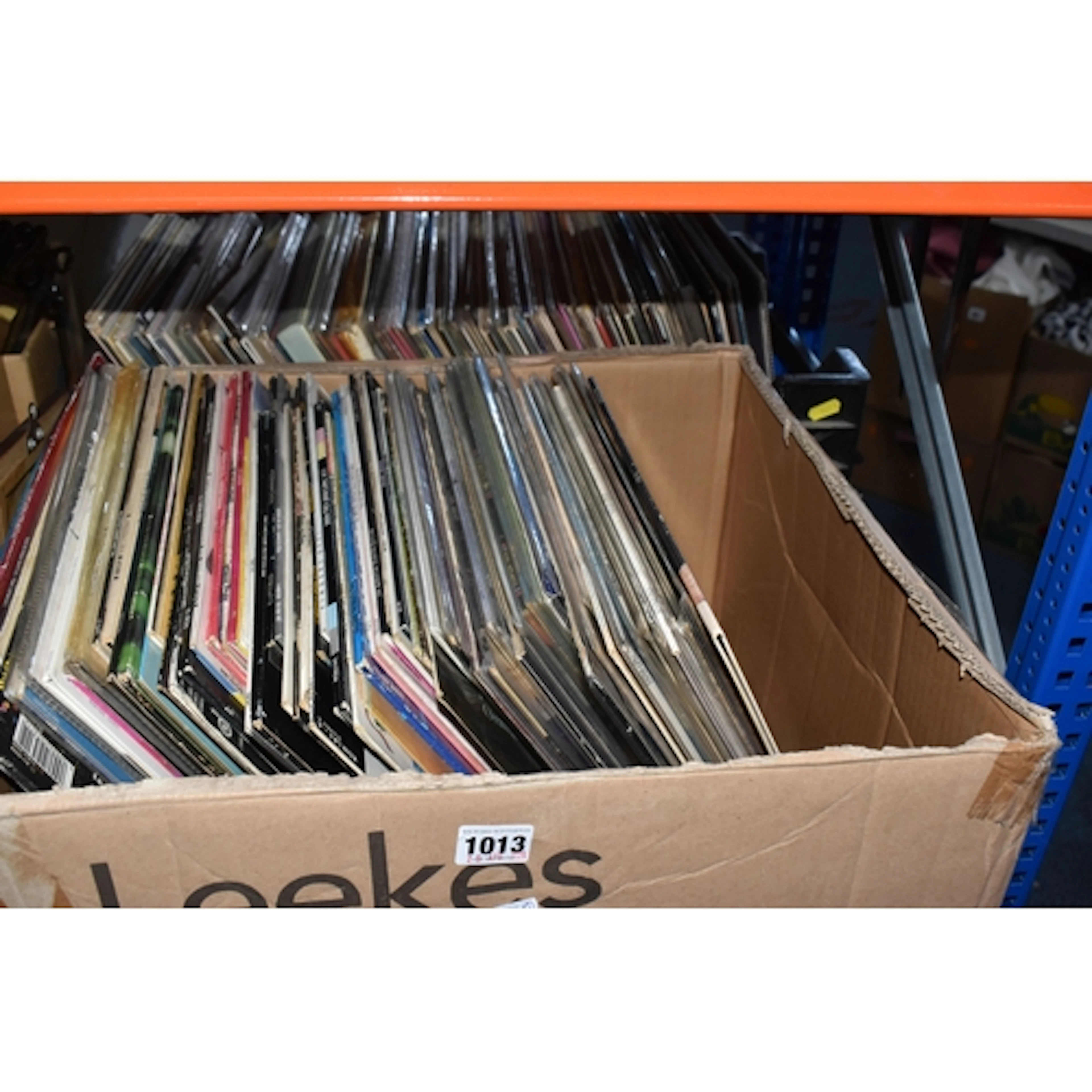 TWO BOXES OF RECORDS comprising approximately one hundred an...