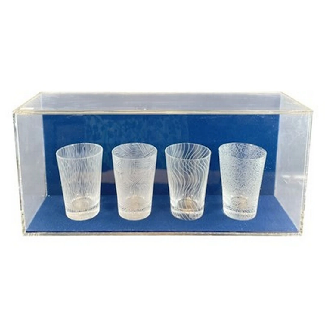 Sol LeWitt (American, 1928-2007) Set of Four mouth blown, ha...
