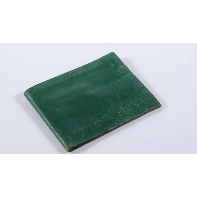 VINTAGE ROLEX GREEN LEATHER WALLET, inner code 56.05.3