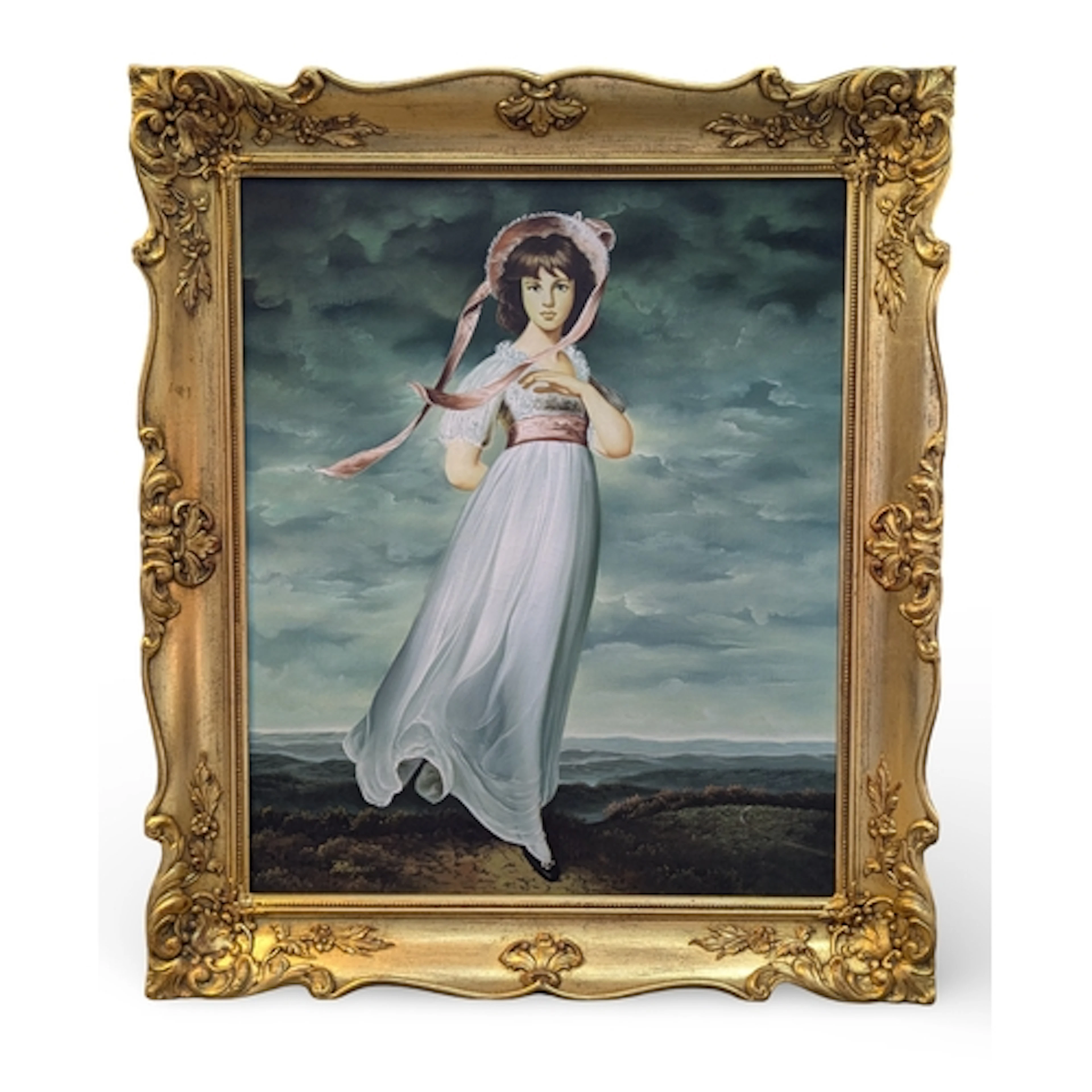 Oil on canvas 'Pinkie' after Thomas Lawrence, signed 'Patier...