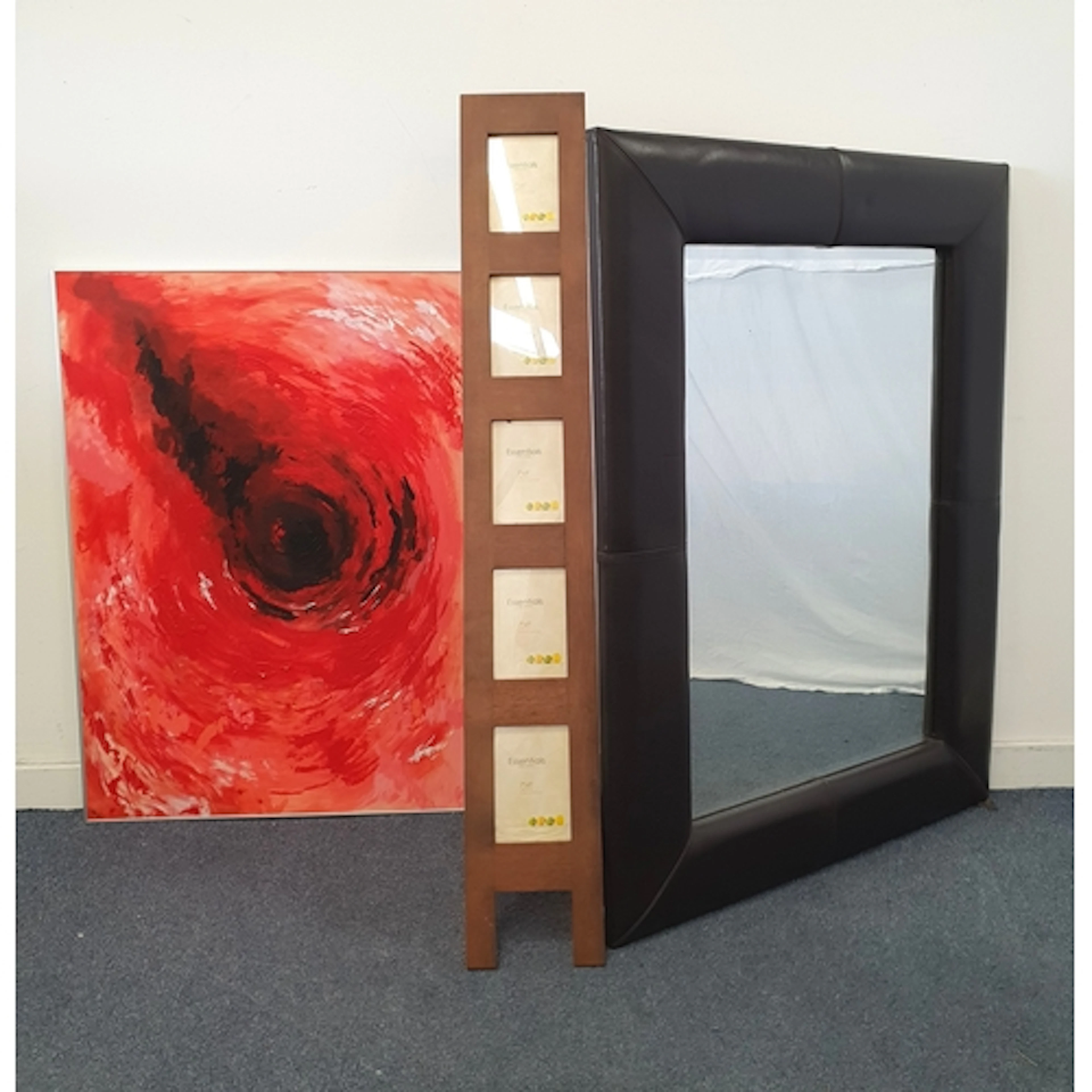 SELECTION OF CONTEMPORARY HOME DECOR ITEMS comprising a larg...
