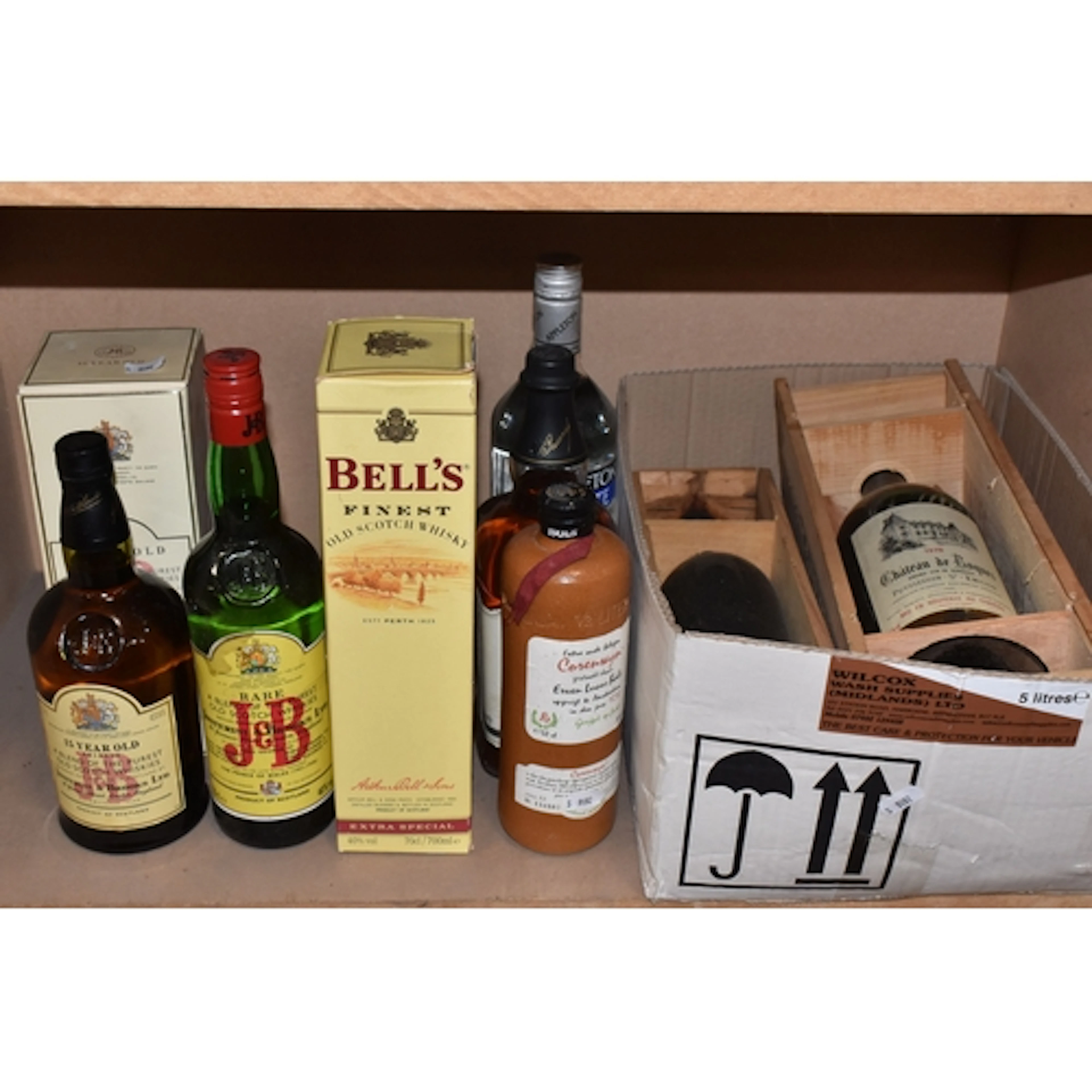 WHISKY, WINE & SPIRITS, Nine Bottles comprising three bottle...