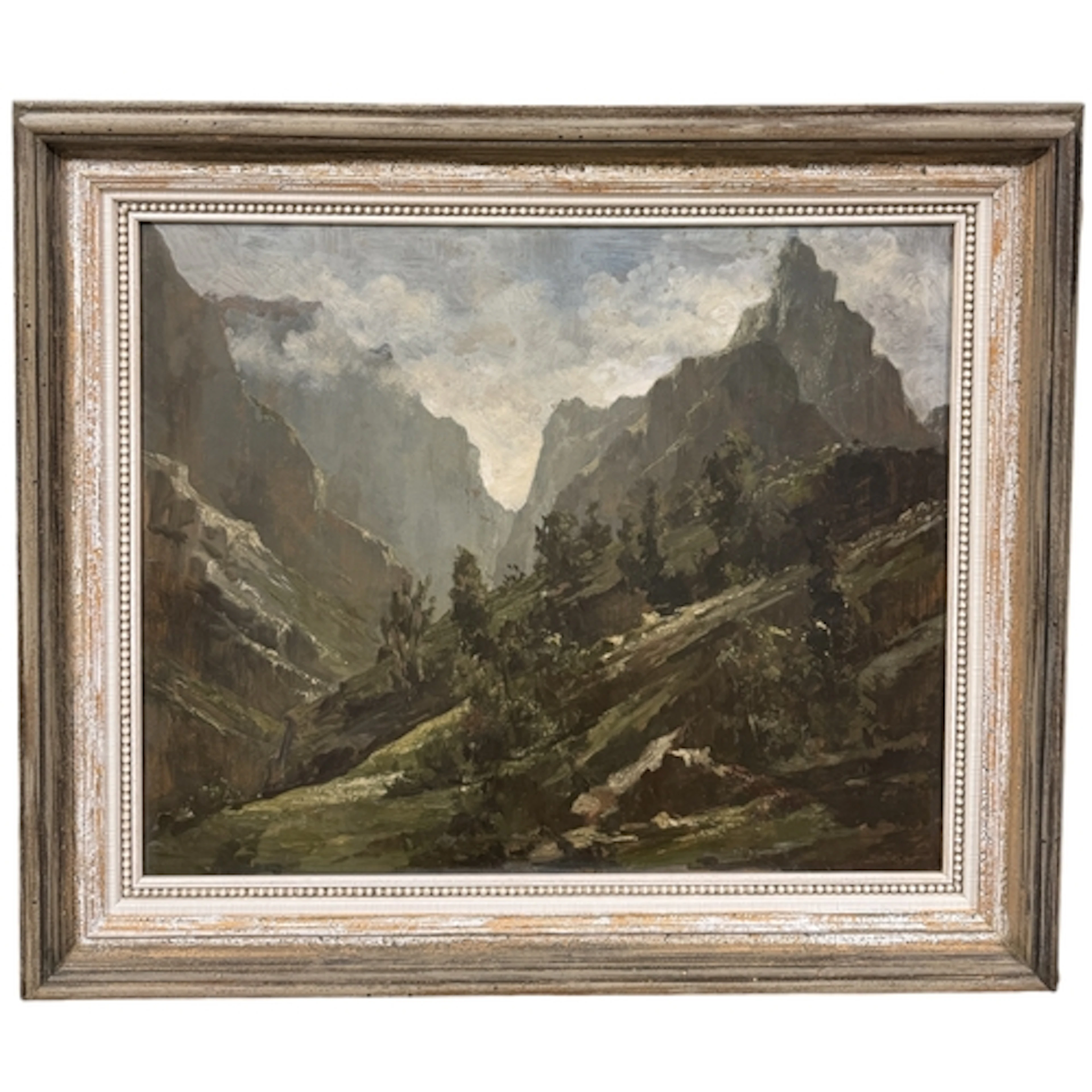 DOMINGO HUETOS (SPANISH, 1928-2005): A PYRENEES MOUNTAIN LAN...