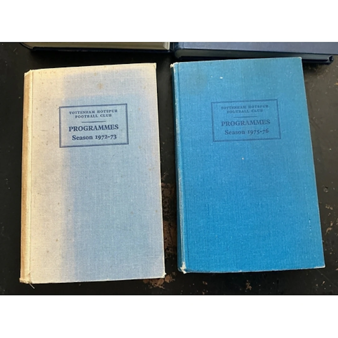Tottenham Bound Volumes Of Football Programmes: First team a...