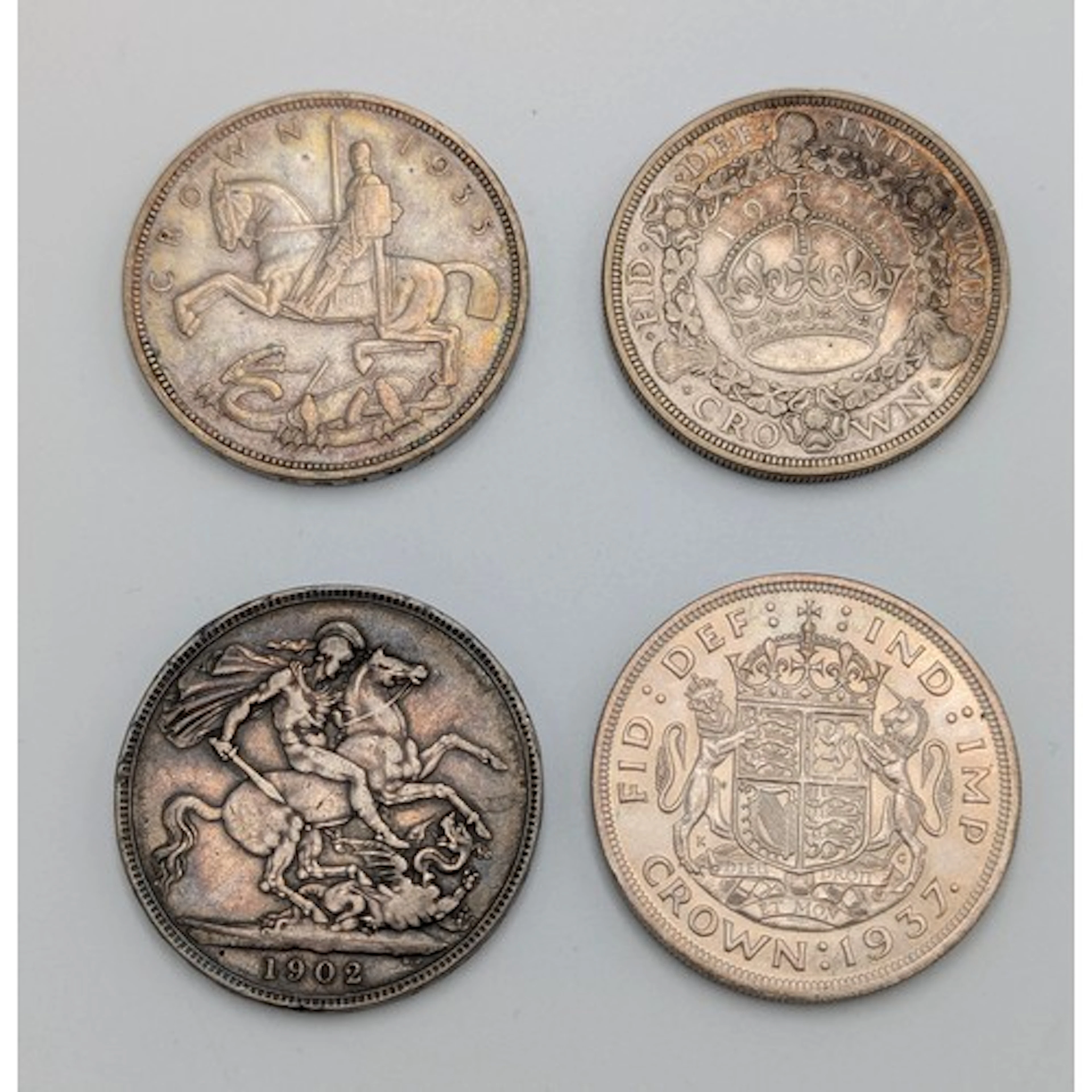 Numismatics - a George V crown dated 1929; another dated 193...