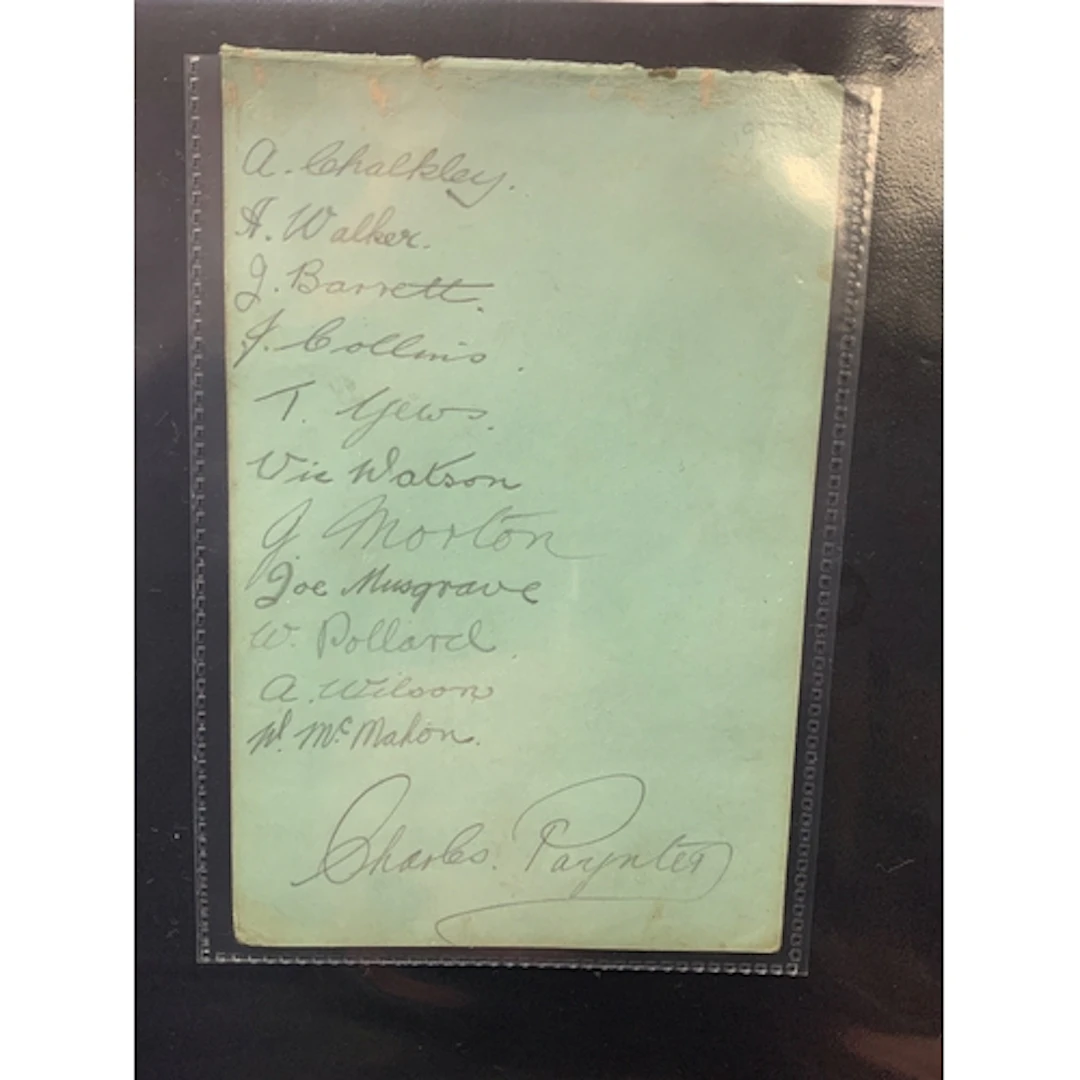 West Ham Signed Football Folder: From 1923 - 1980 including ...