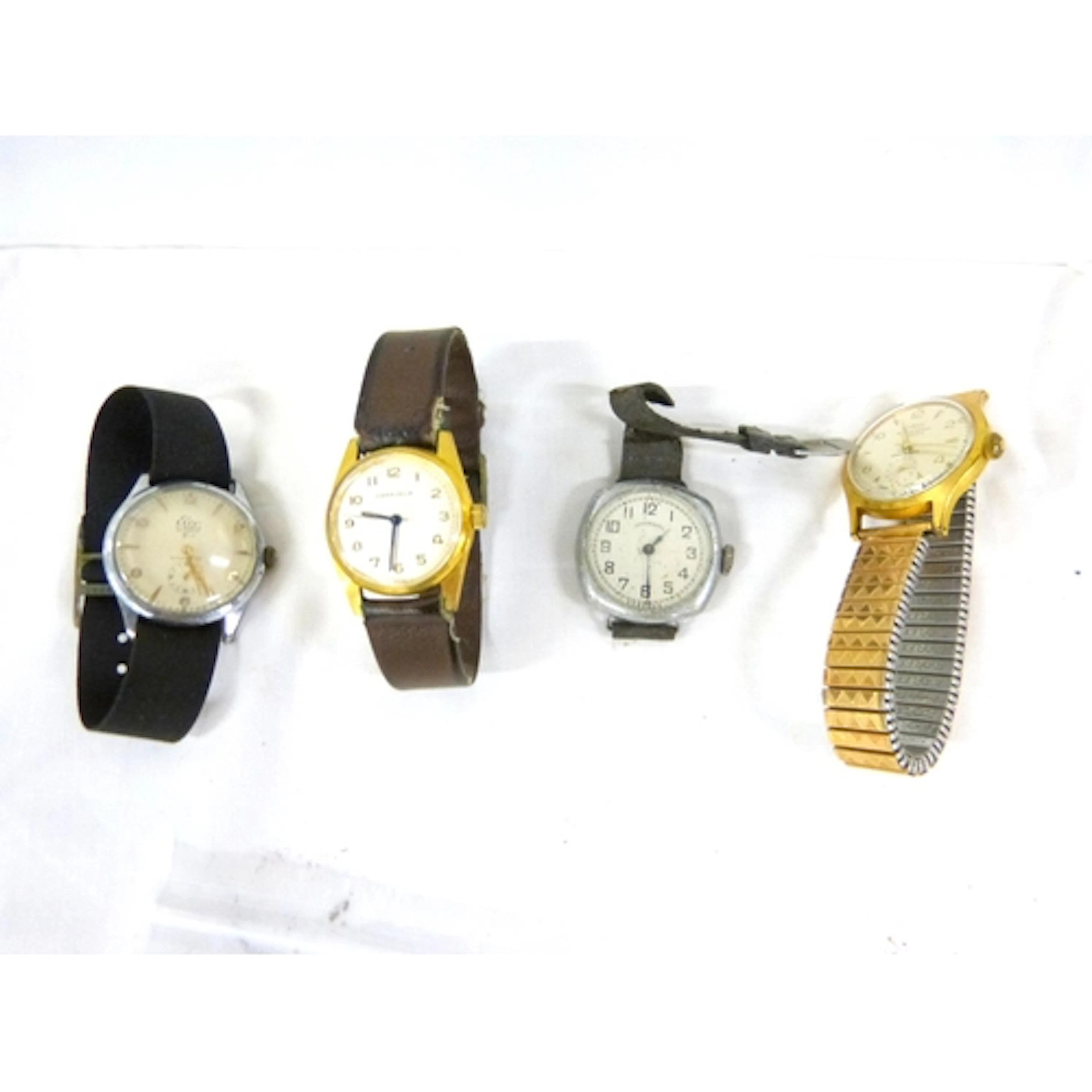 Four vintage men's watches to include Oris, Caravelle, Inger...