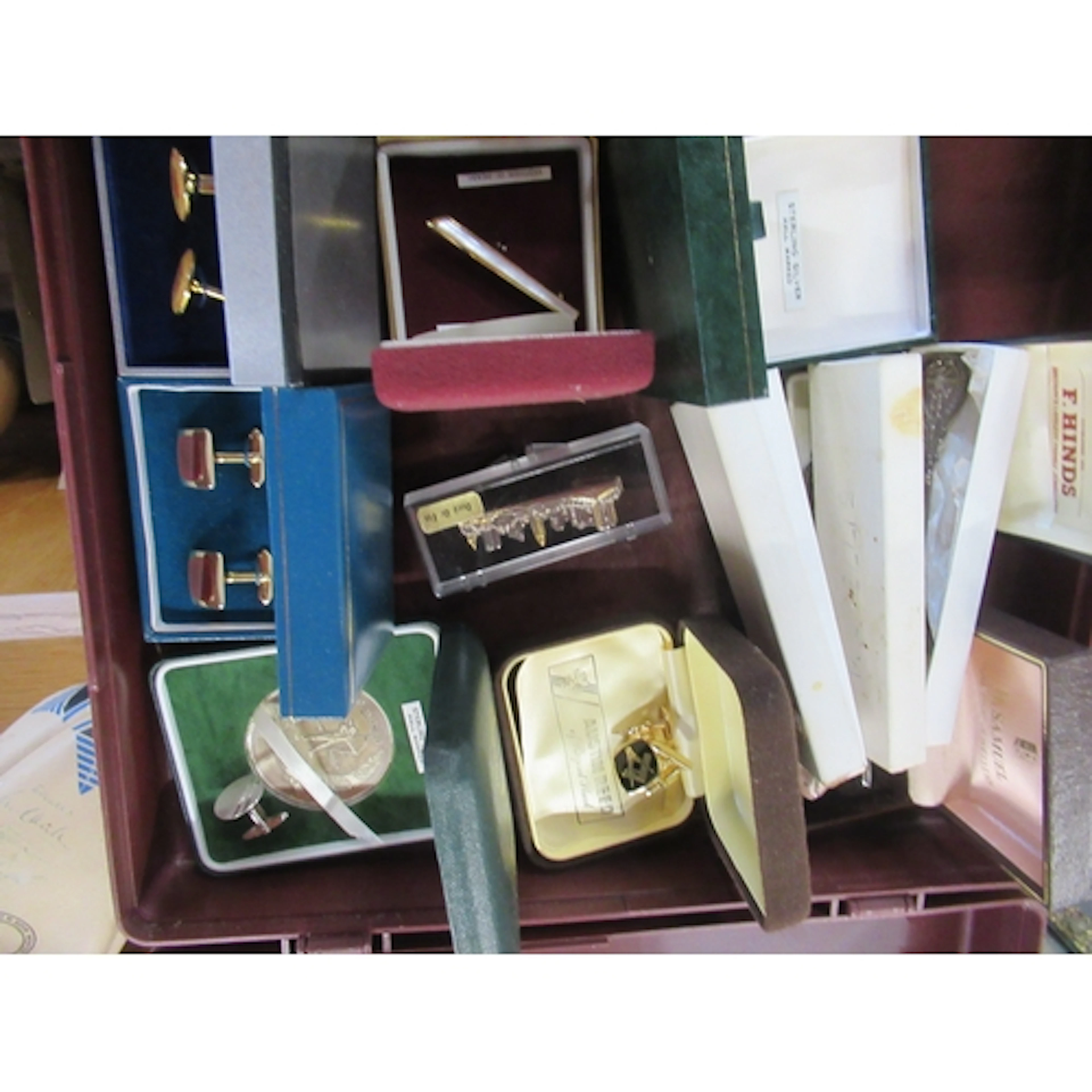 A collection of cufflinks, to include Masonic and other item...