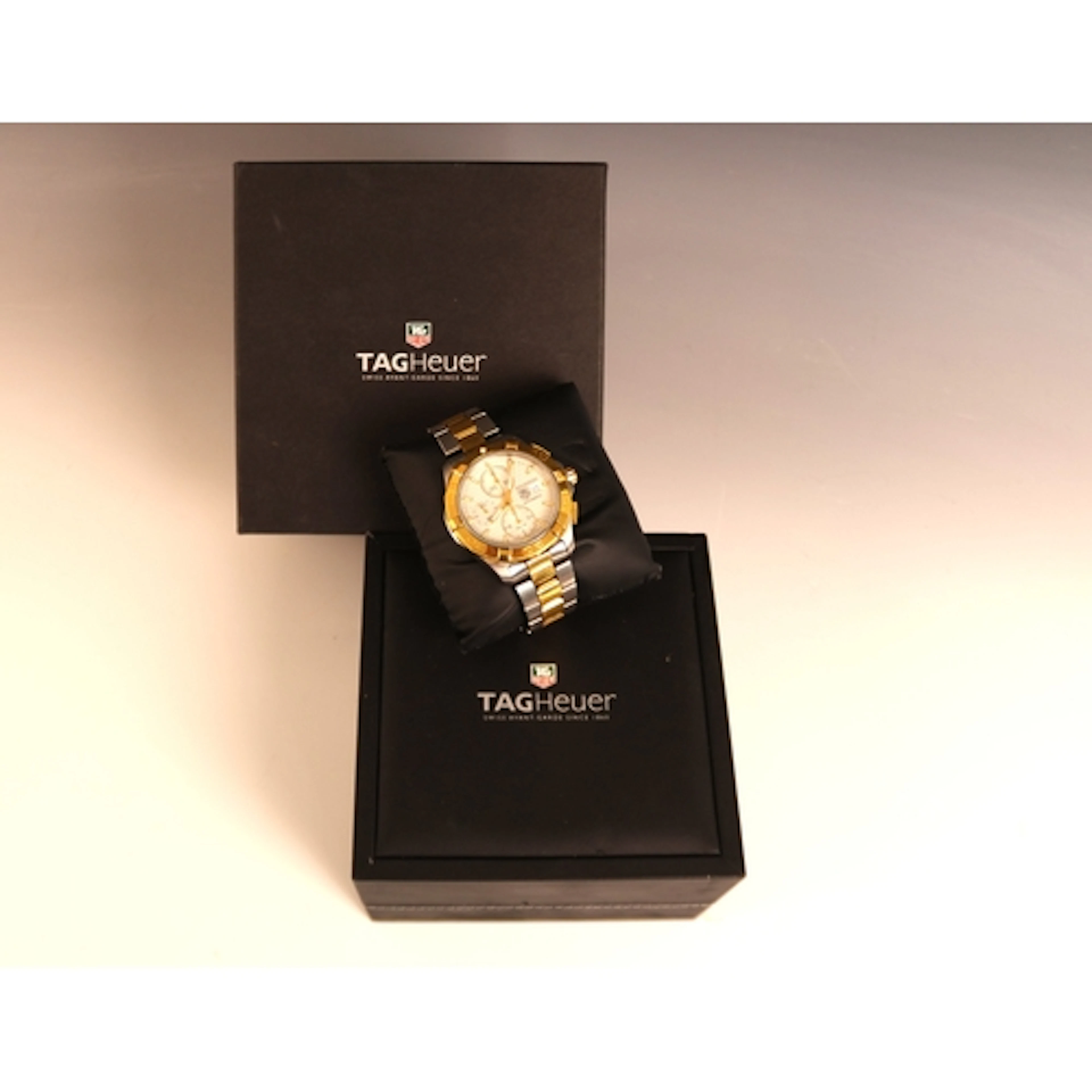 A Tag Heuer Aquaracer, two-tone stainless steel automatic wr...