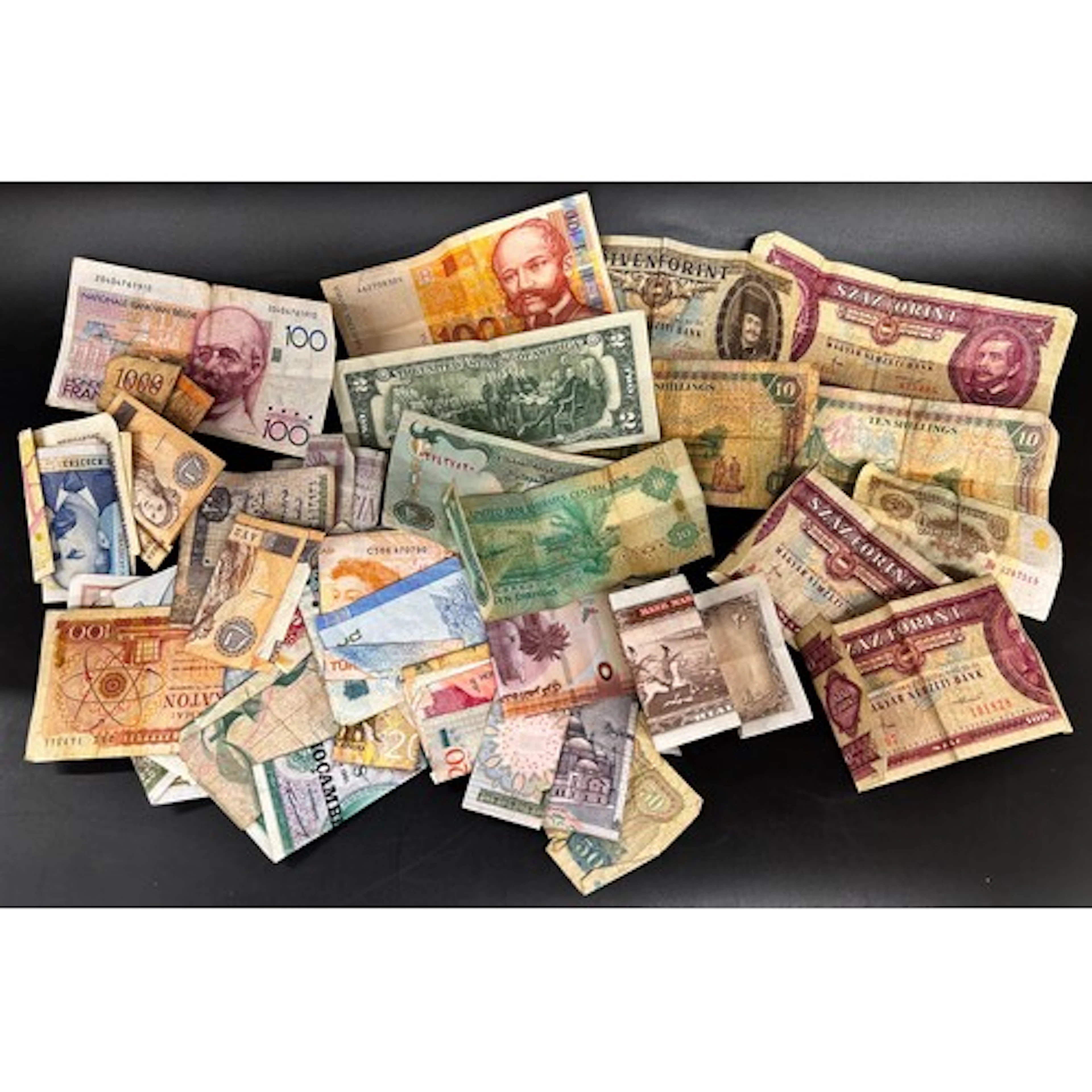 A collection of banknotes