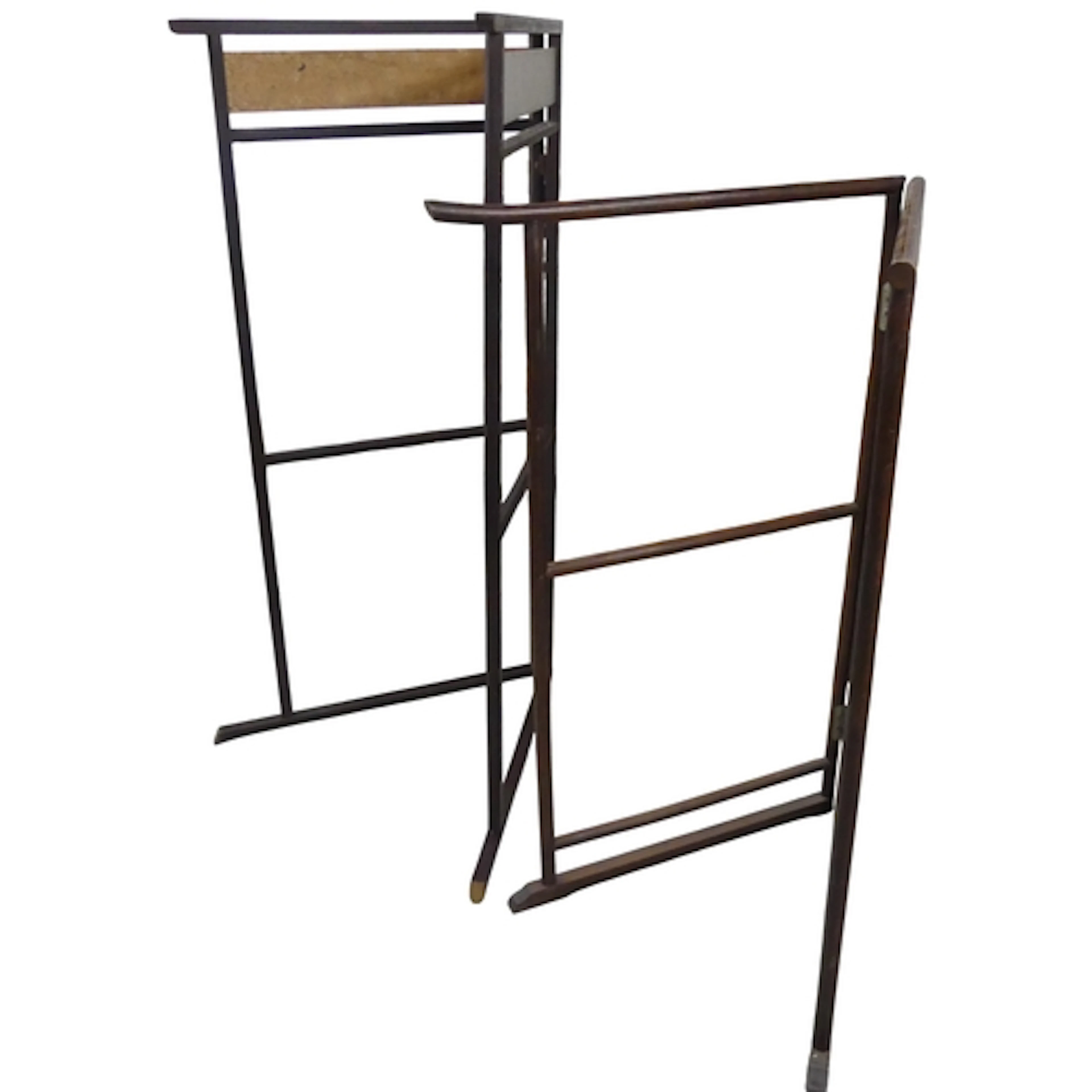 Two Japanese folding Kimono stands. Panel size on largest - ...