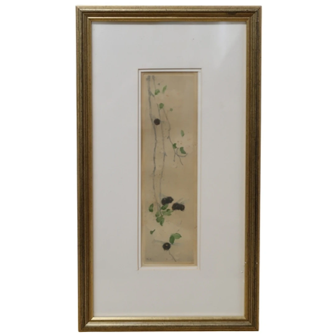 KATE CAMERON RSW RE (SCOTTISH 1874-1965) BEES ON CHERR...