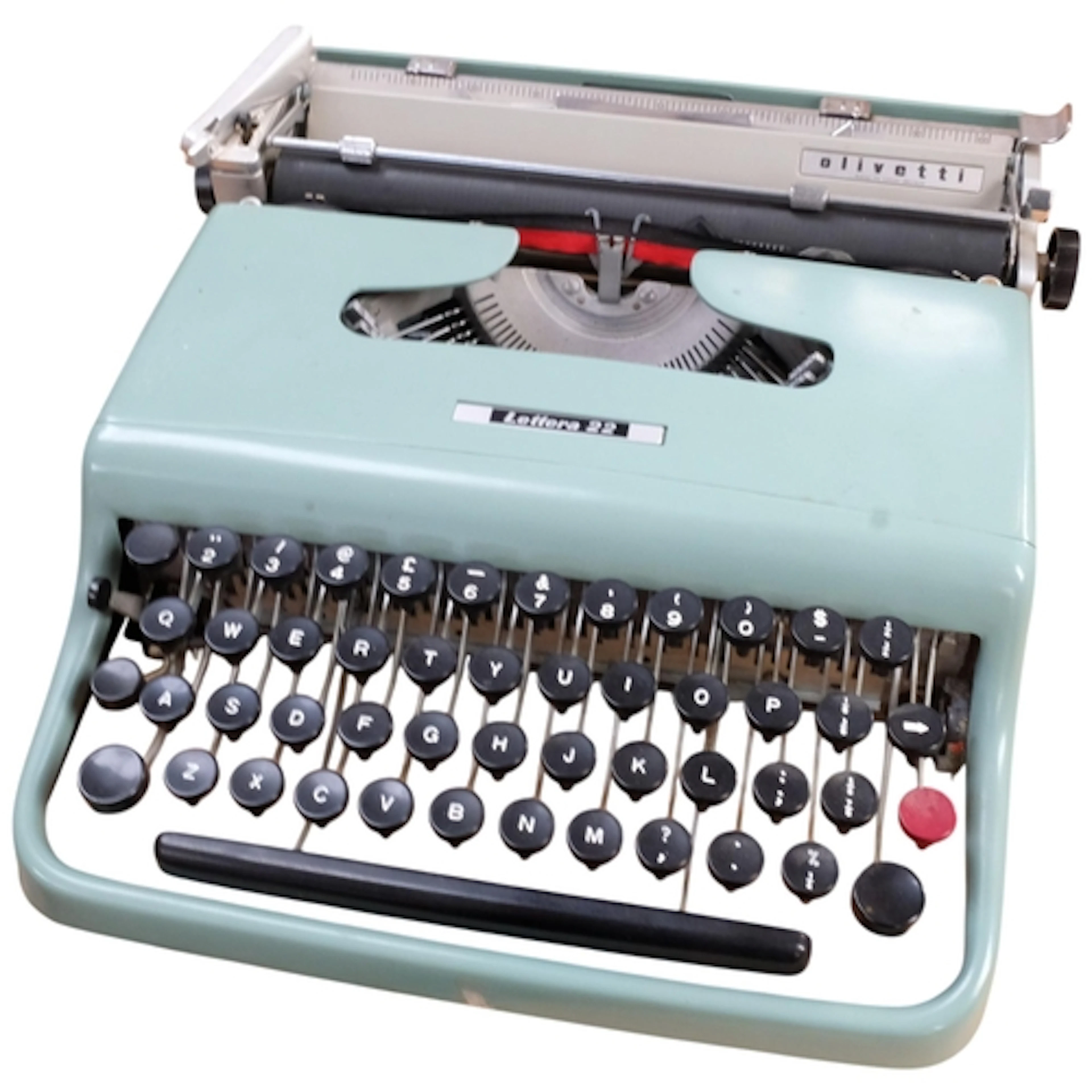 A mid-century Olivetti Lettera 22 typewriter