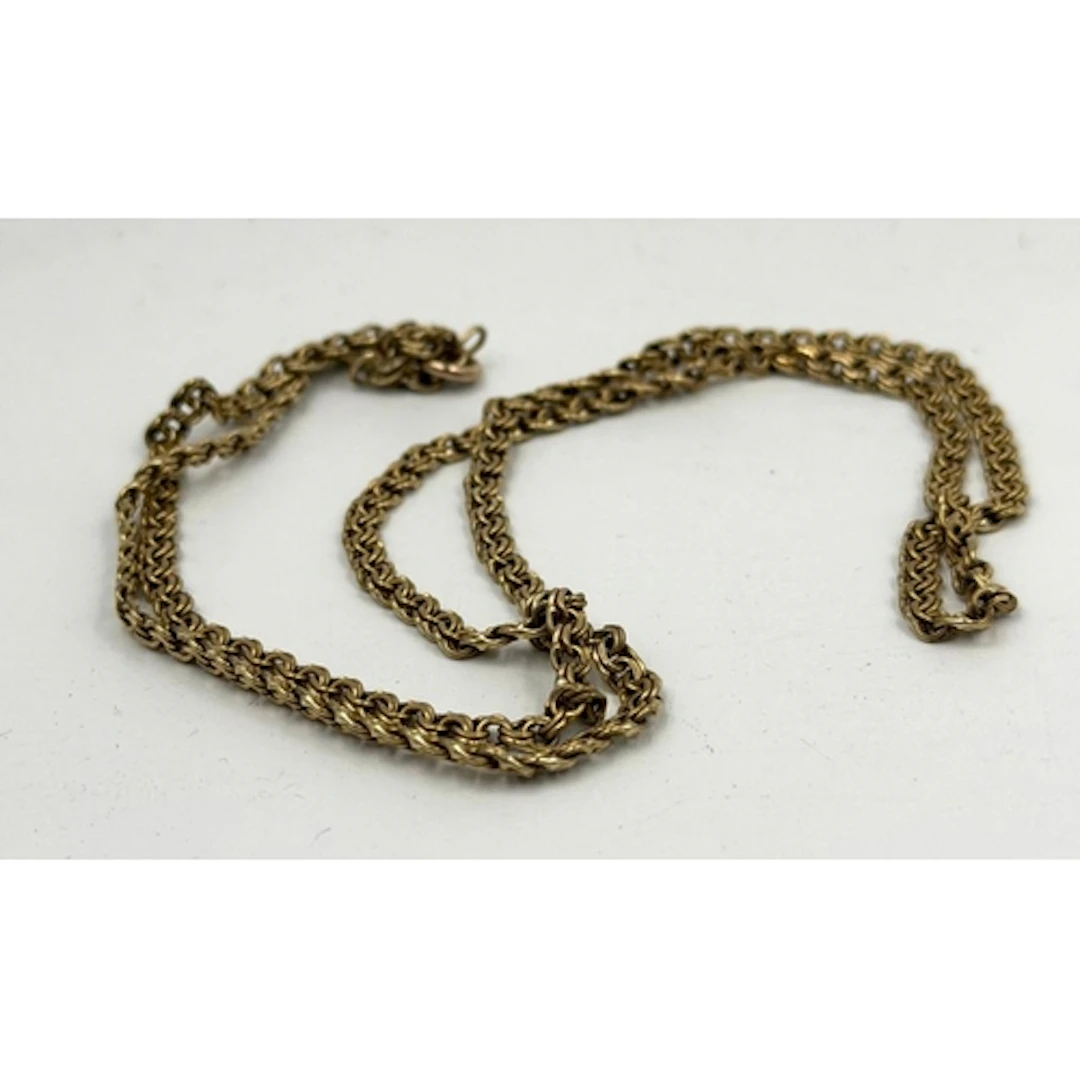 A 9ct gold necklace, approximate weight 15g