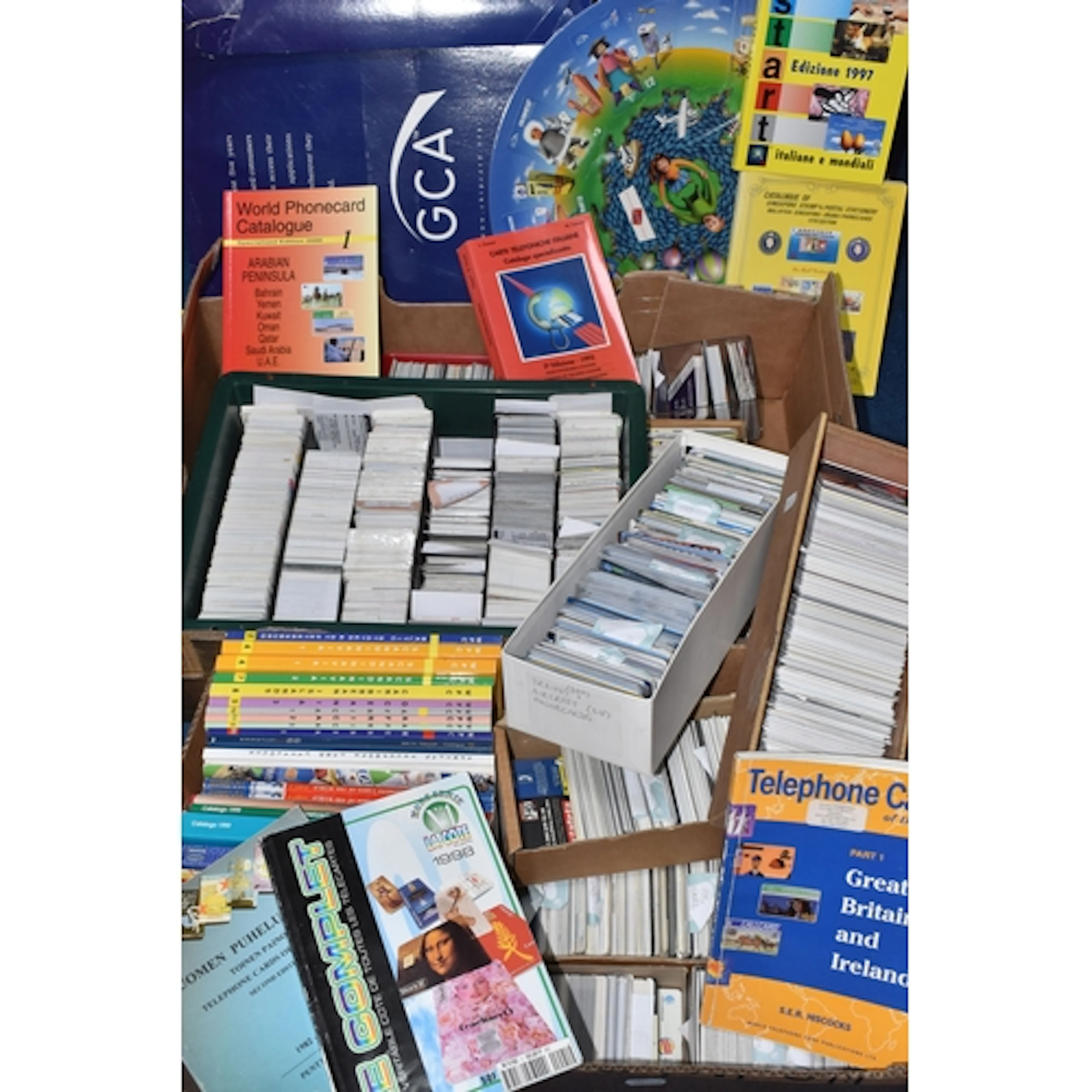 TWO BOXES AND LOOSE PHONE CARDS AND GIFT CARDS, hundreds of ...