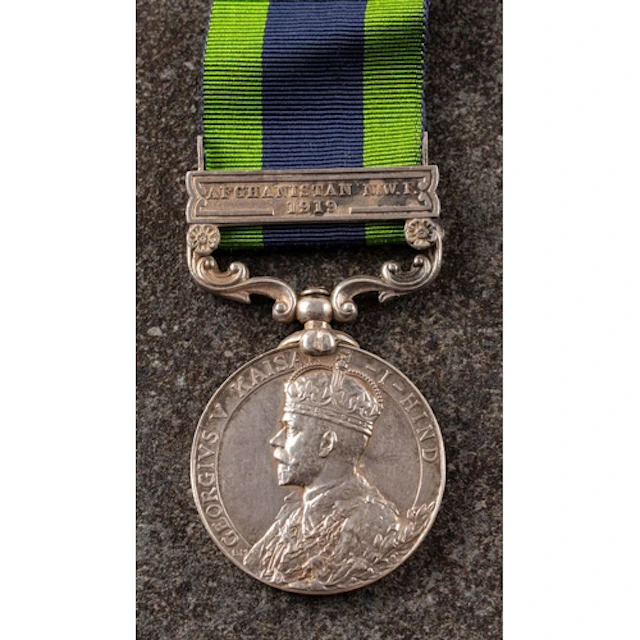 A KGV India General Service Medal with Afghanistan 1919 clas...
