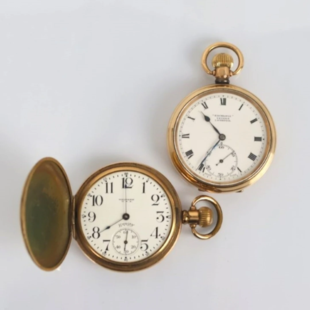 An early 20th century gold plated pocket watch, the circular...