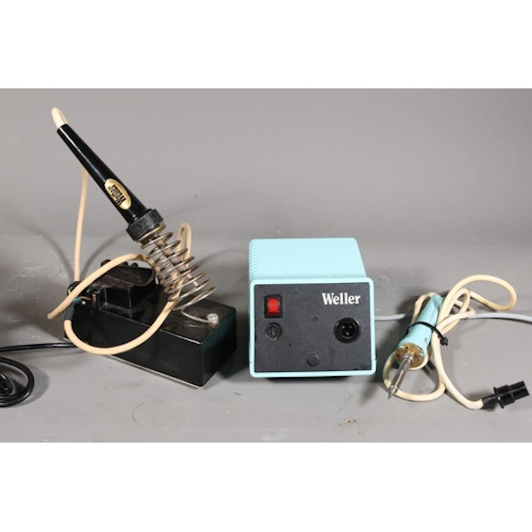 Two Weller Professional Soldering Stations