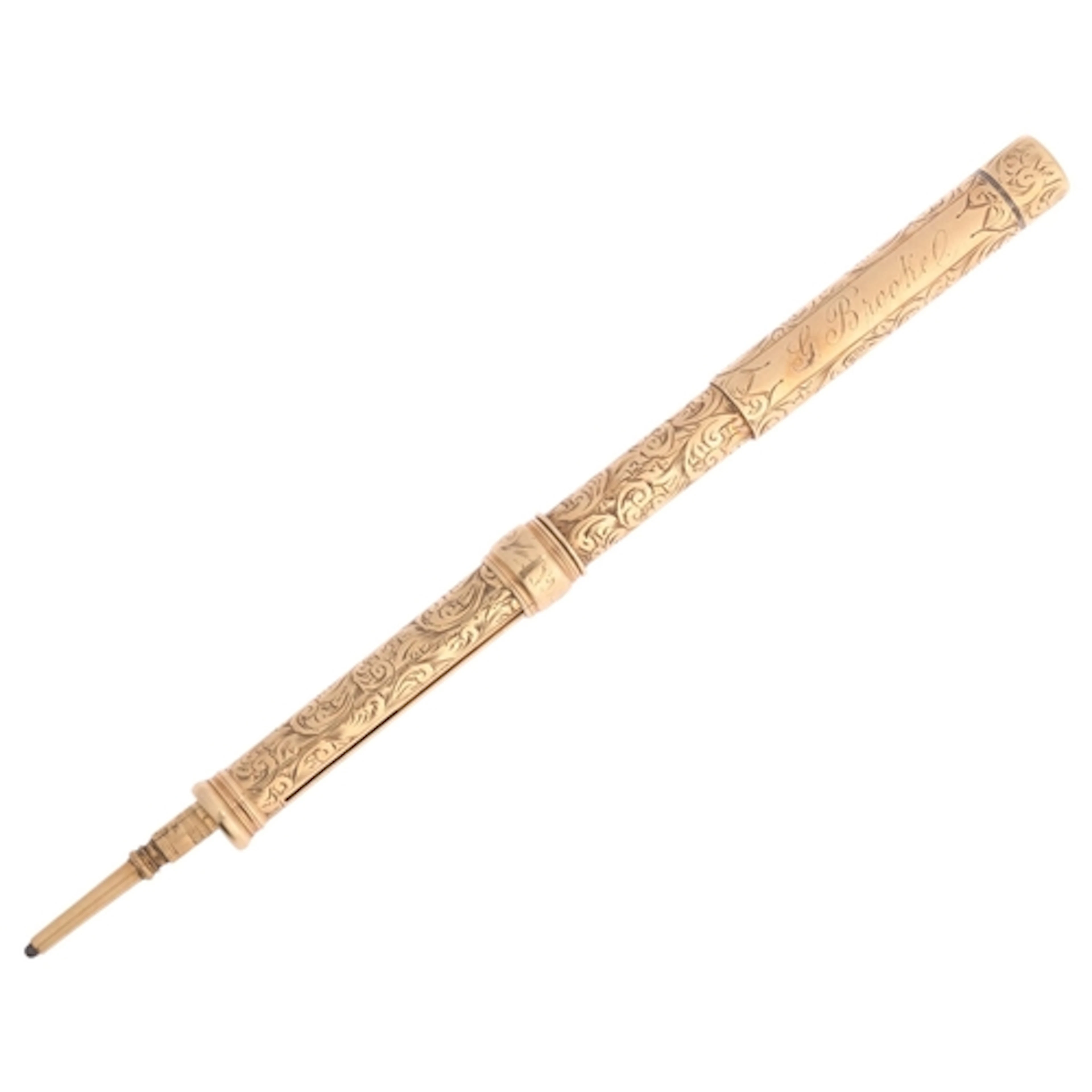 SAMPSON MORDAN & CO - an Antique 10k gold combination propel...
