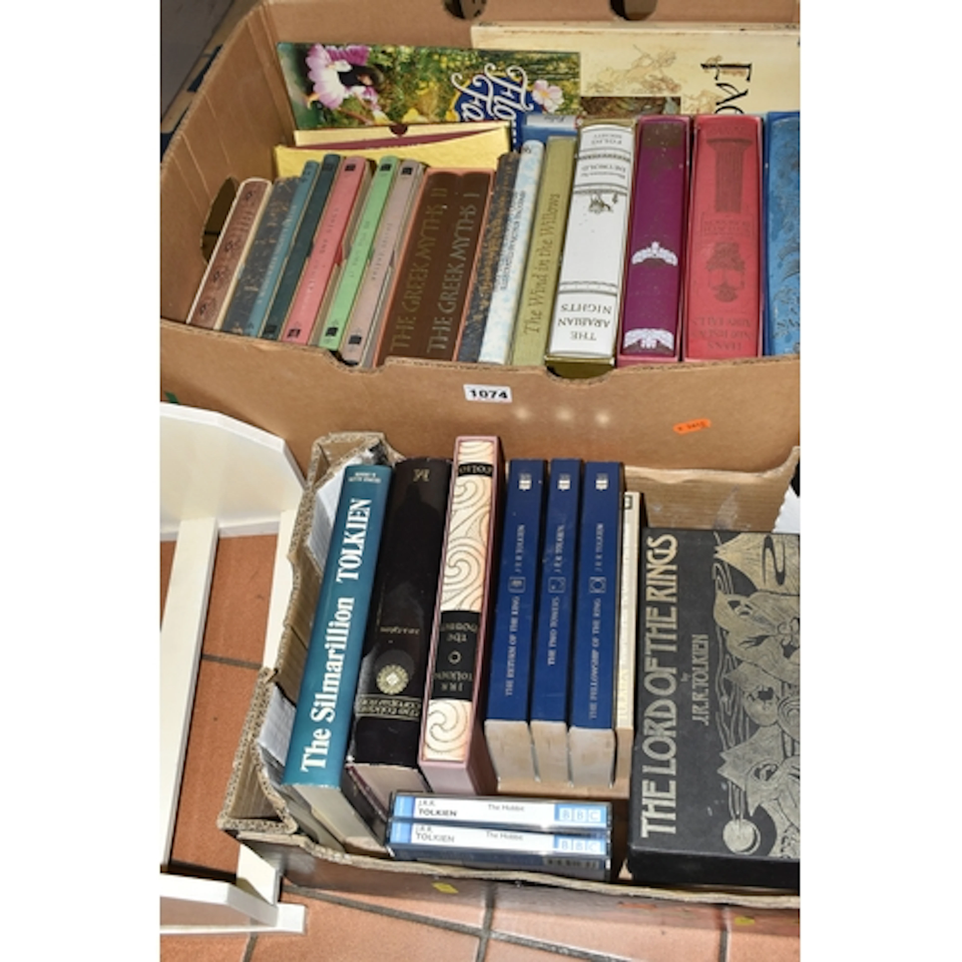 TWO BOXES AND LOOSE BOOKS, ETC, to include twenty Folio Soci...