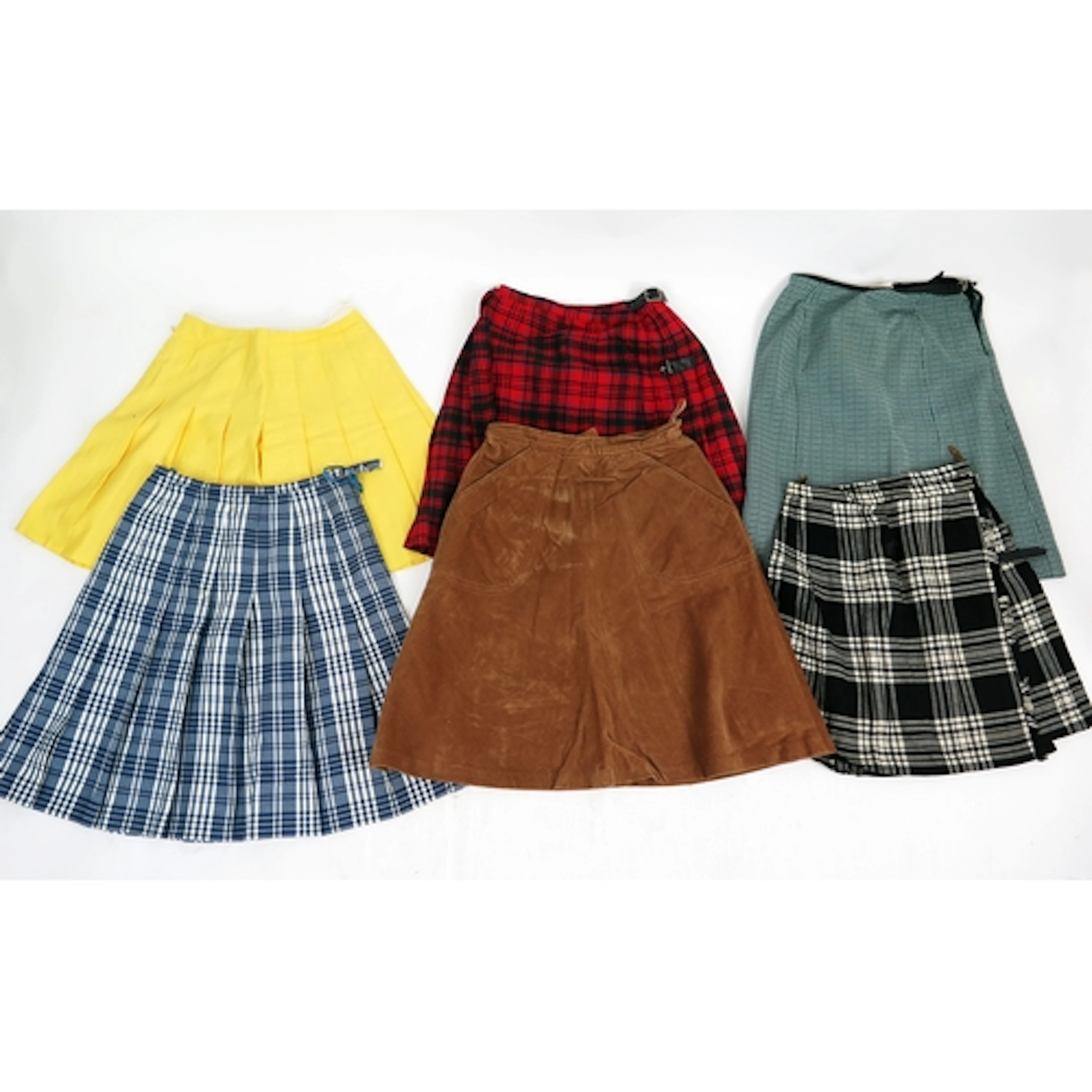 C. 1960s - assorted lady's mini and pleat skirts, all size U...