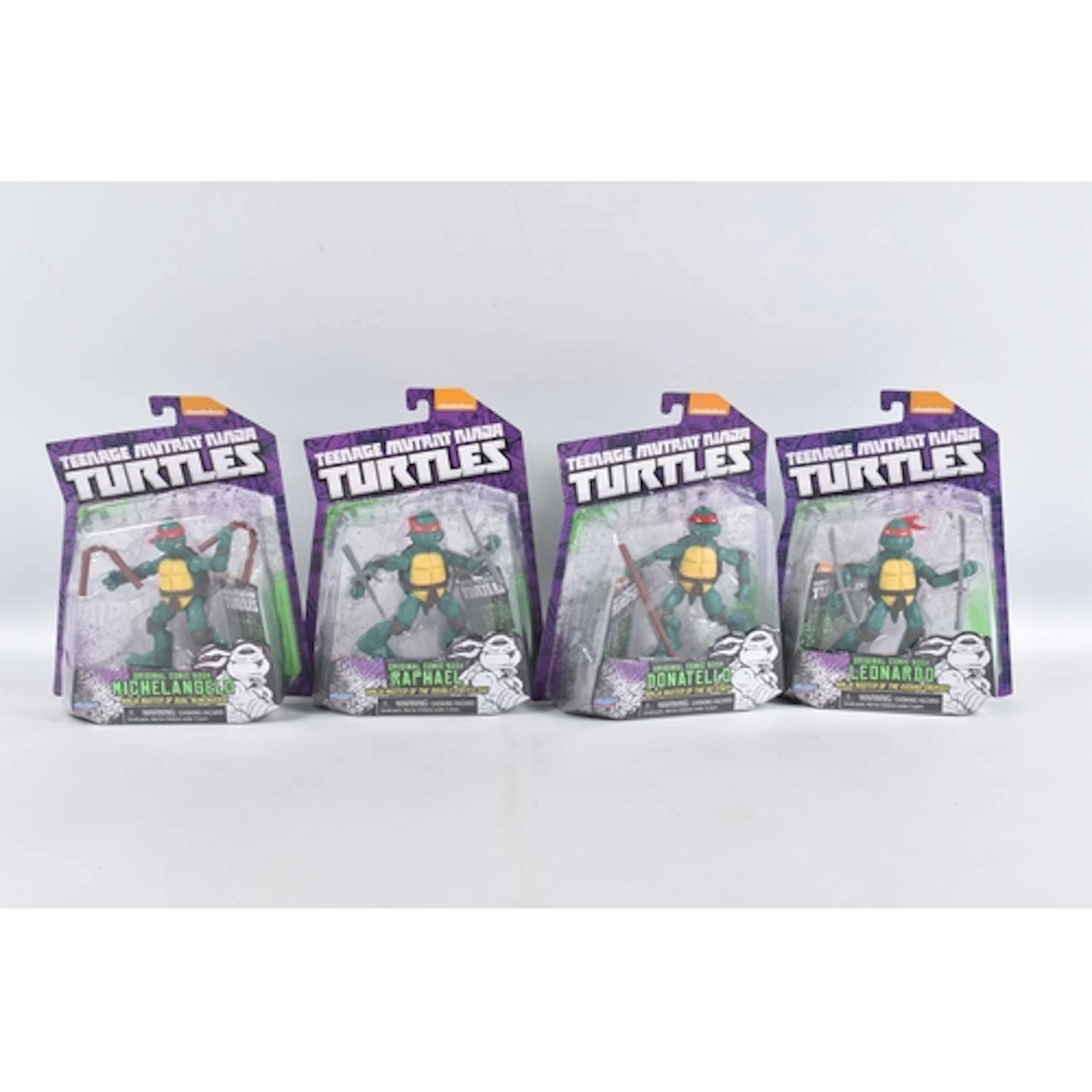 FOUR SEALED AND CARDED BLISTER NICKELODEON PLAYMATES TEENAGE...
