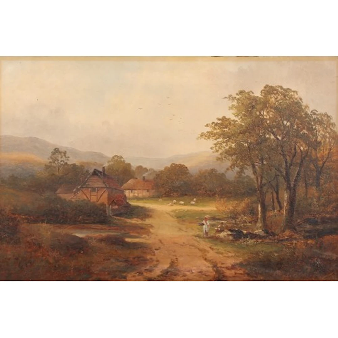 C. Bates (British, 19th century) The Faggot Gatherer sign...