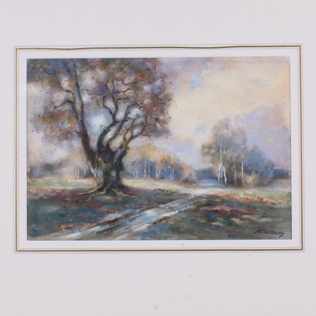 Henry Franks Waring, Richmond Park, watercolour, 24cm x 34cm...