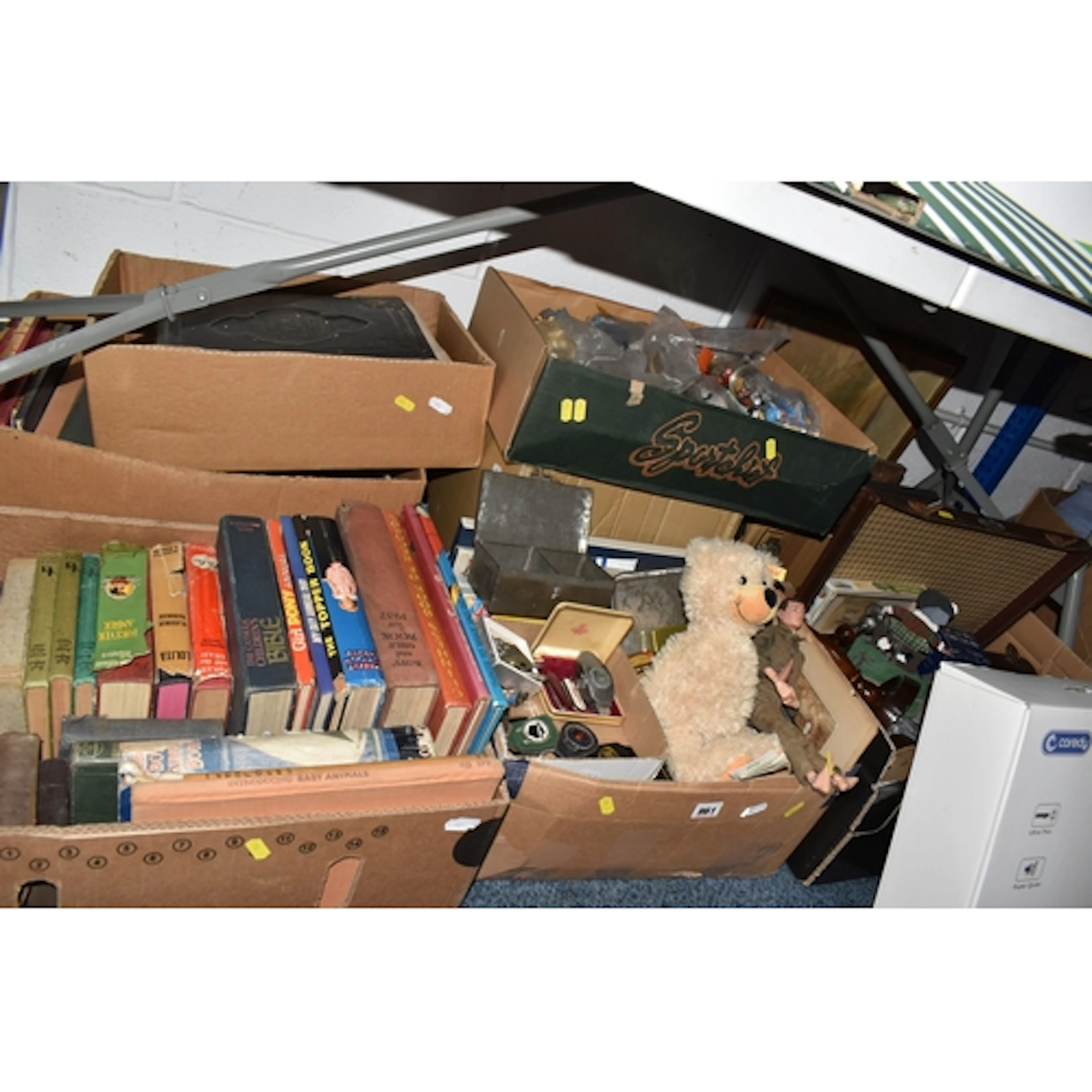 EIGHT BOXES AND LOOSE MISCELLANEOUS, to include a collection...