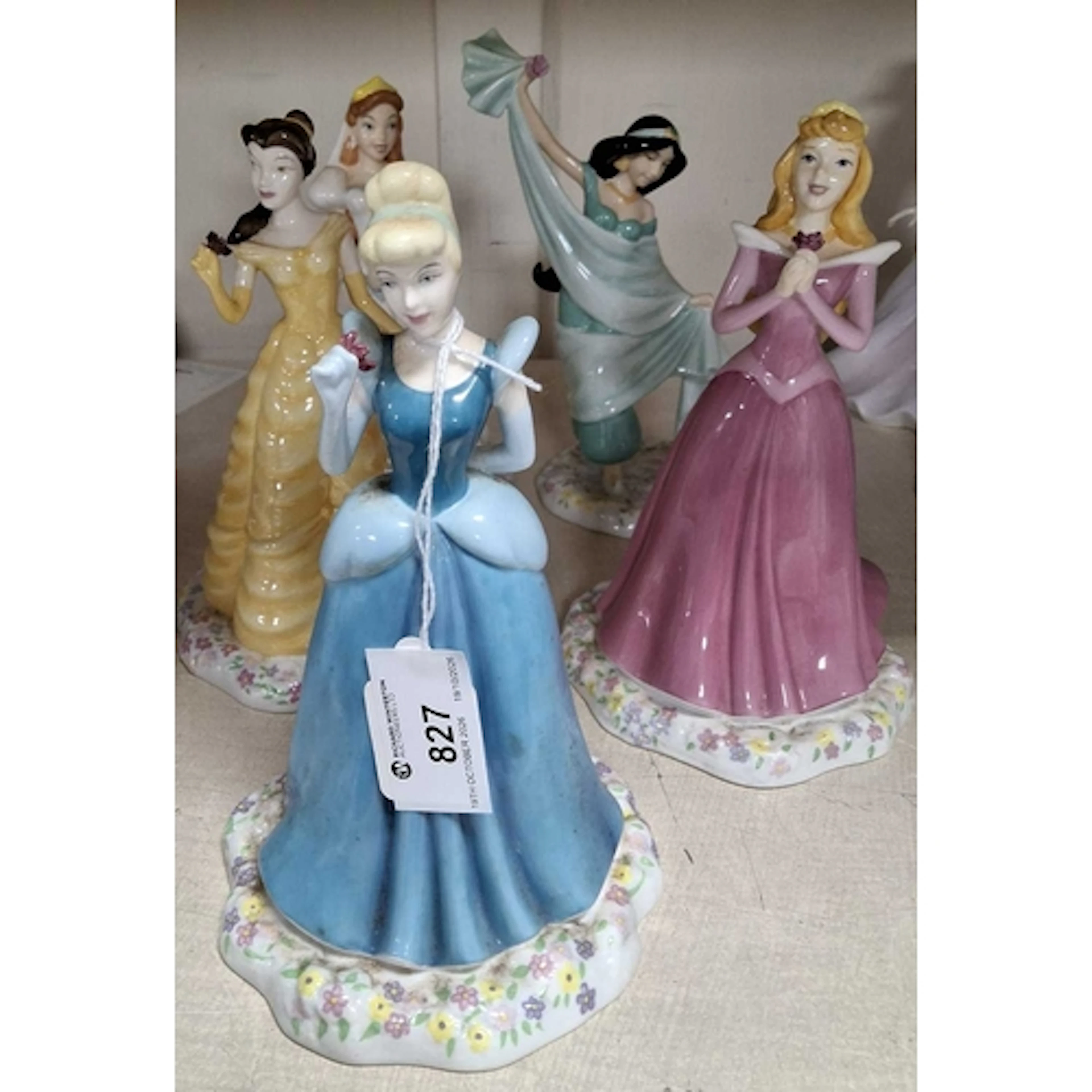 FIVE ROYAL DOULTON DISNEY PRINCESSES, comprising Cinderella ...