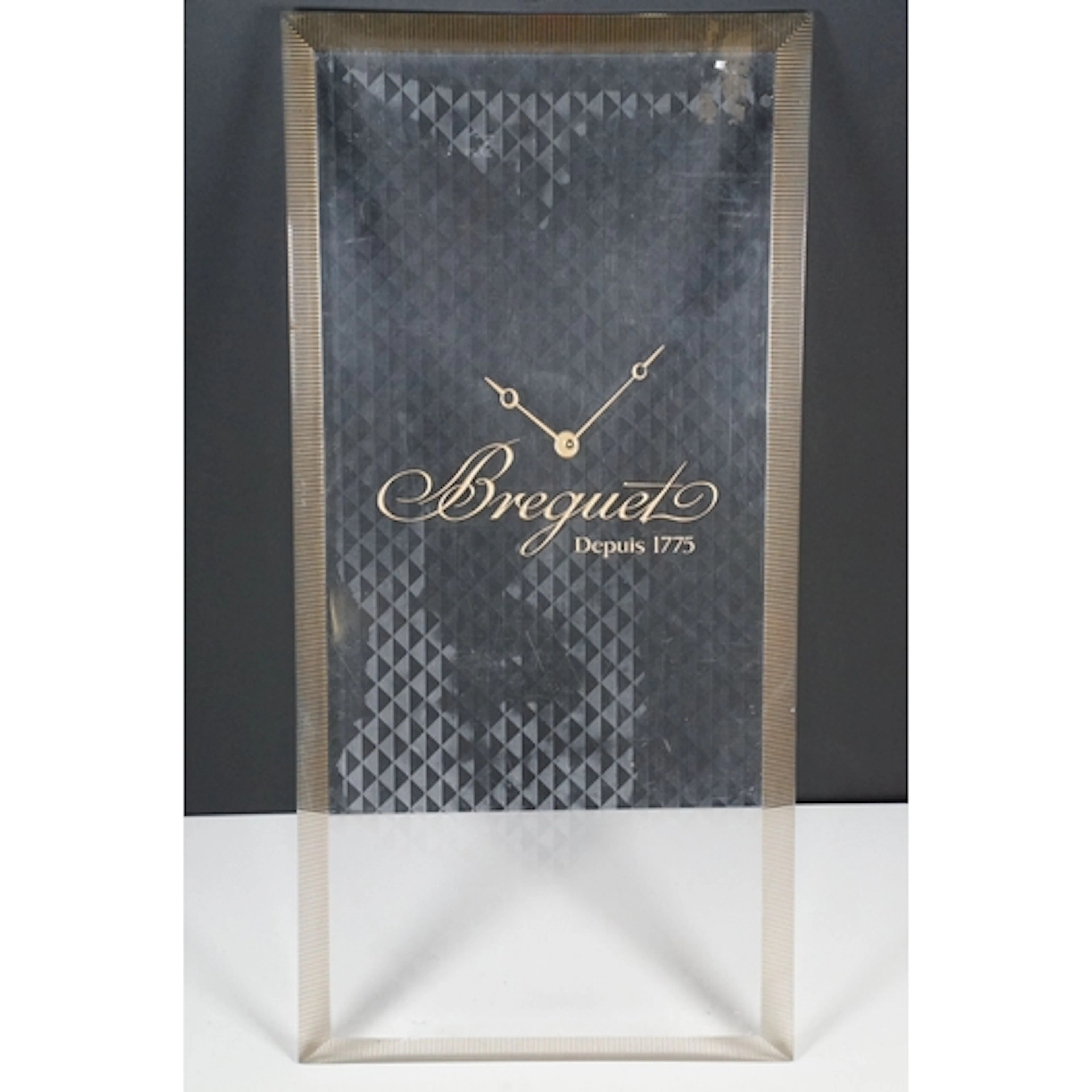 'Breguet Depuis 1775' luxury watch acrylic advertising displ...