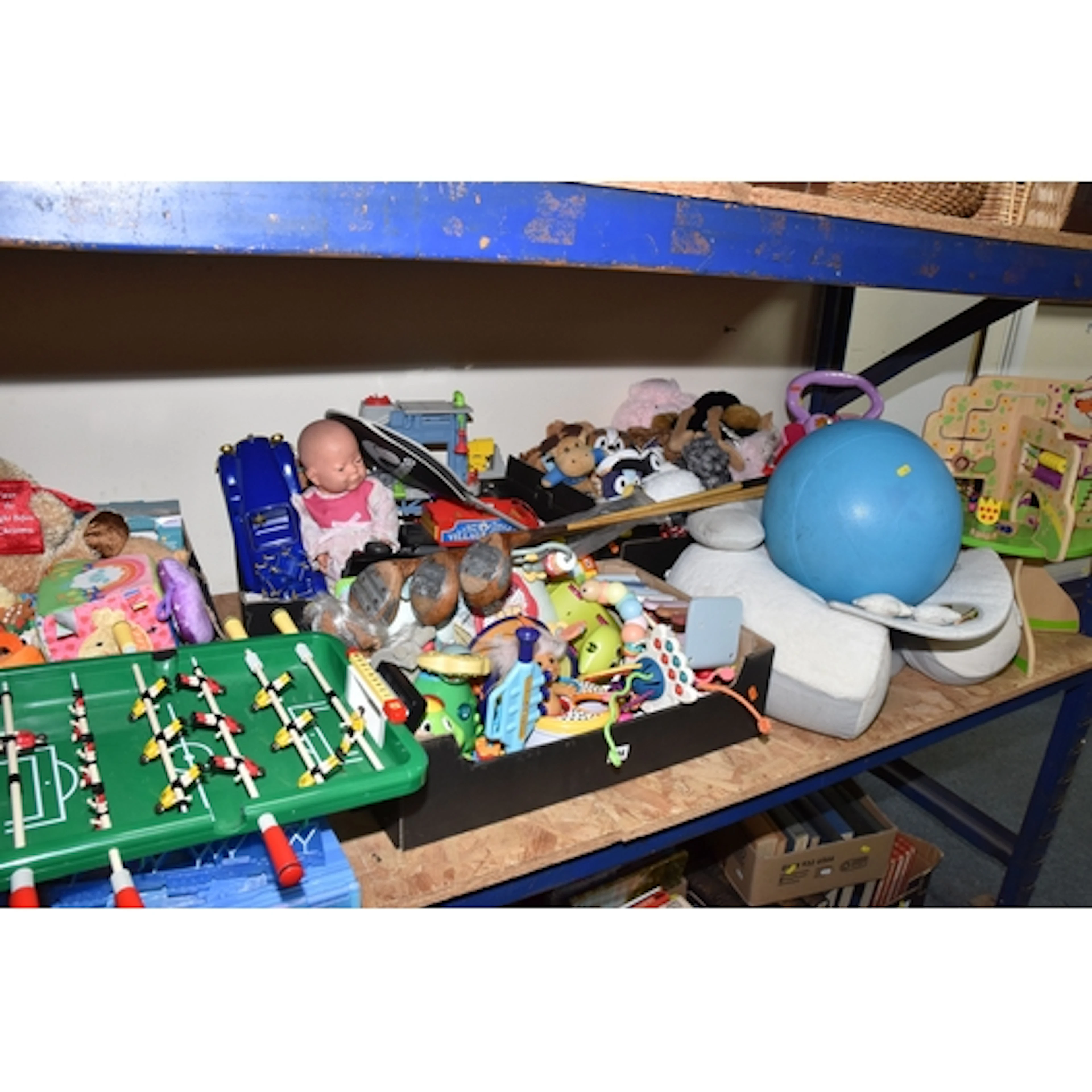 FIVE BOXES AND LOOSE TOYS AND GAMES, to include a Manhattan ...