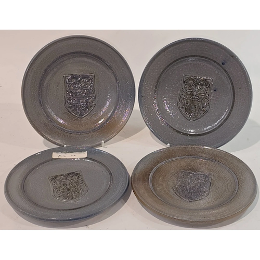 Poole Pottery interest Guy Sydenham group of 7" plates / pla...