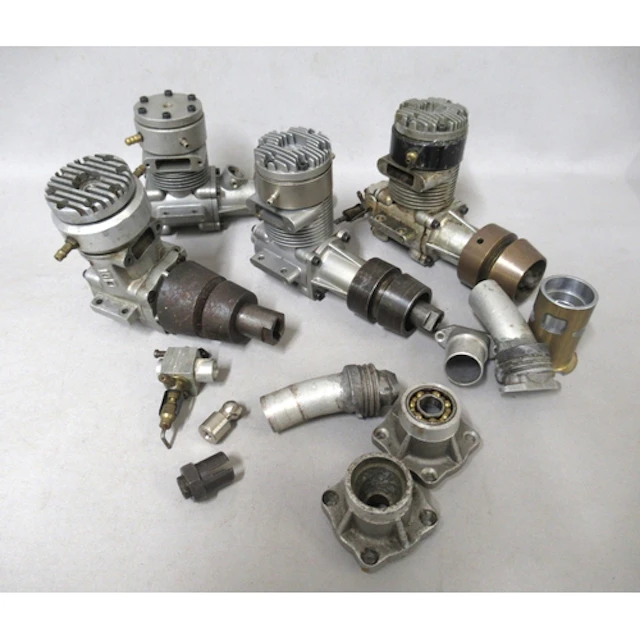 Four various marine model boat engines, including Webra and ...