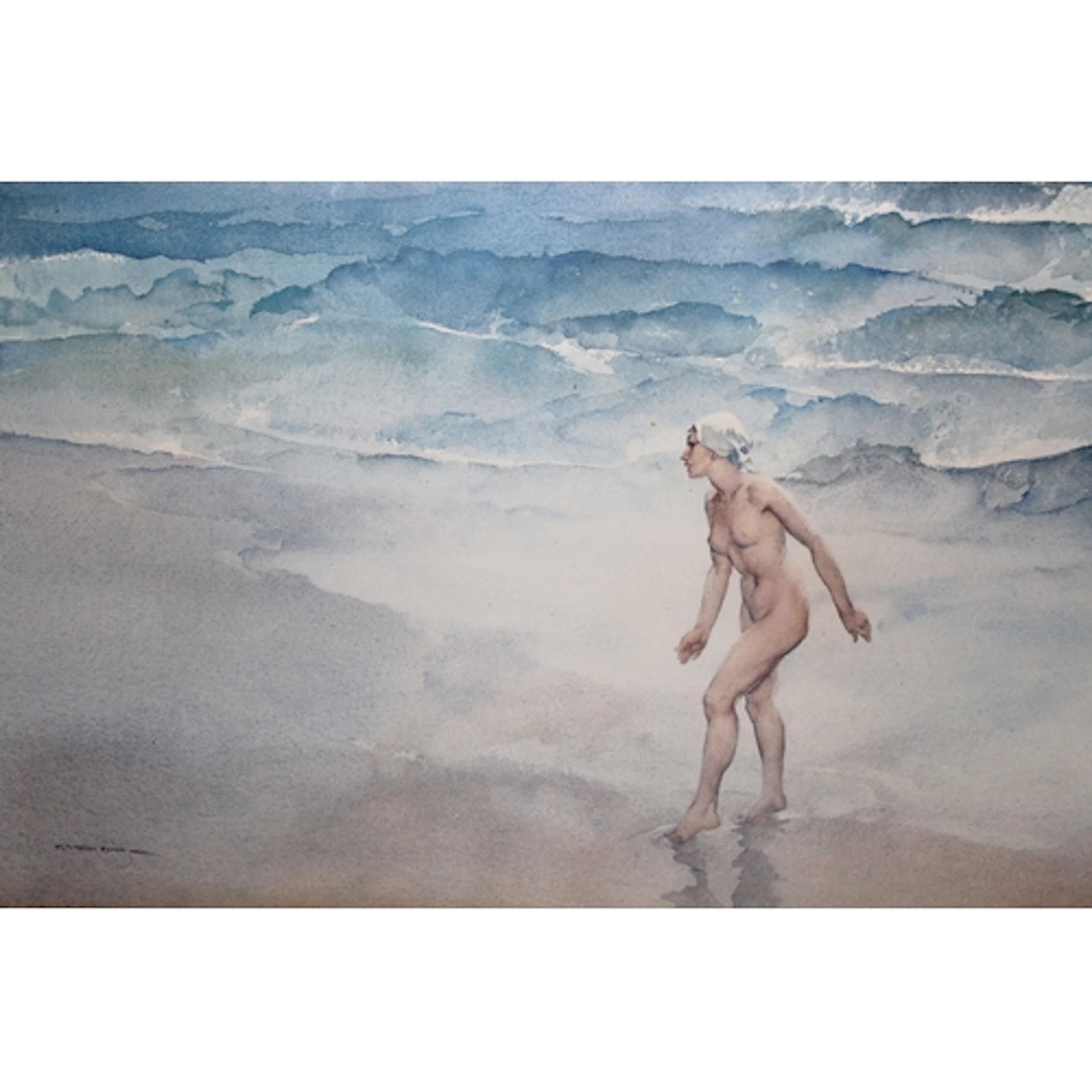 Sir William Russell Flint, artist signed coloured print, a n...