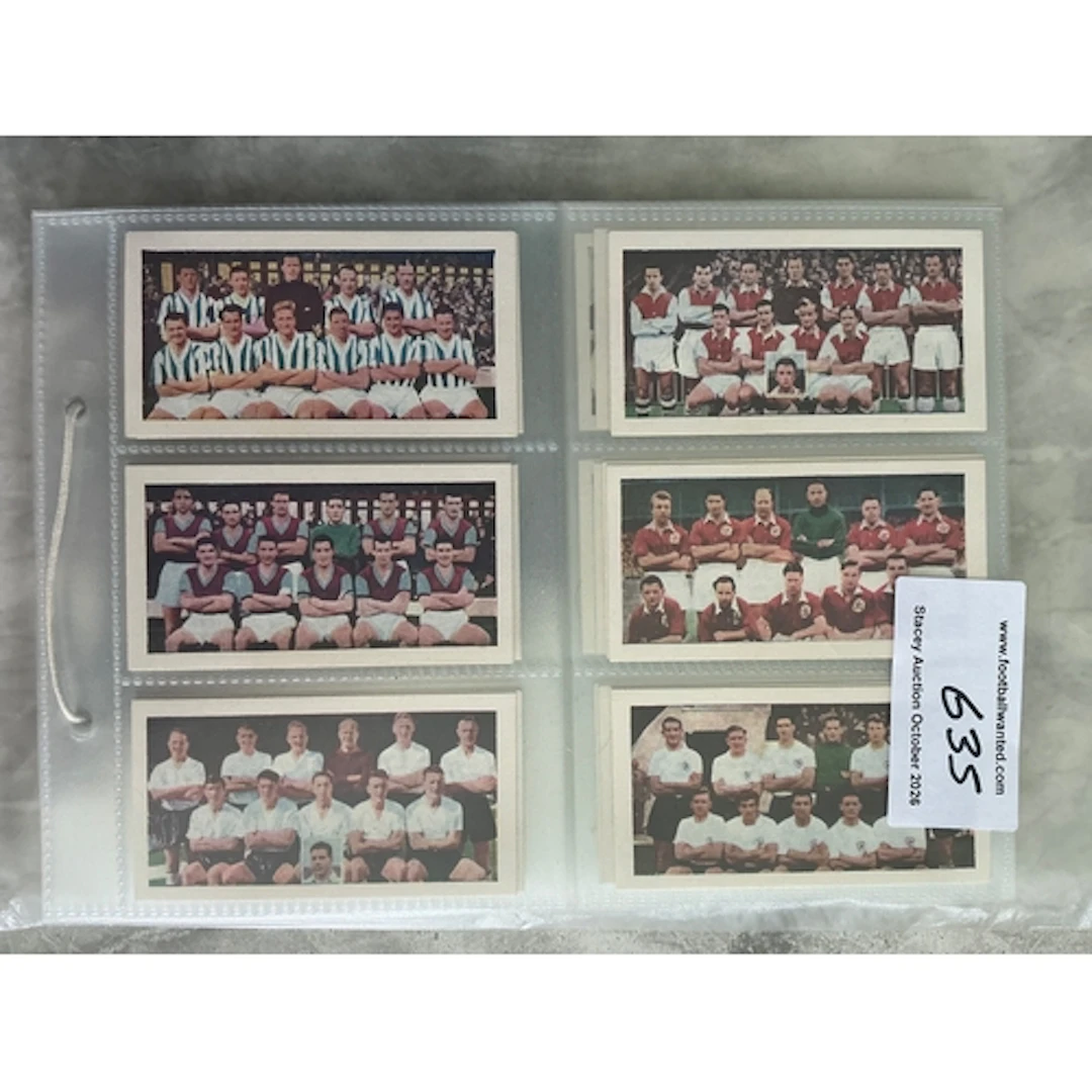 Soccer Bubble Gum 1950s Complete Football Card Sets: Complet...