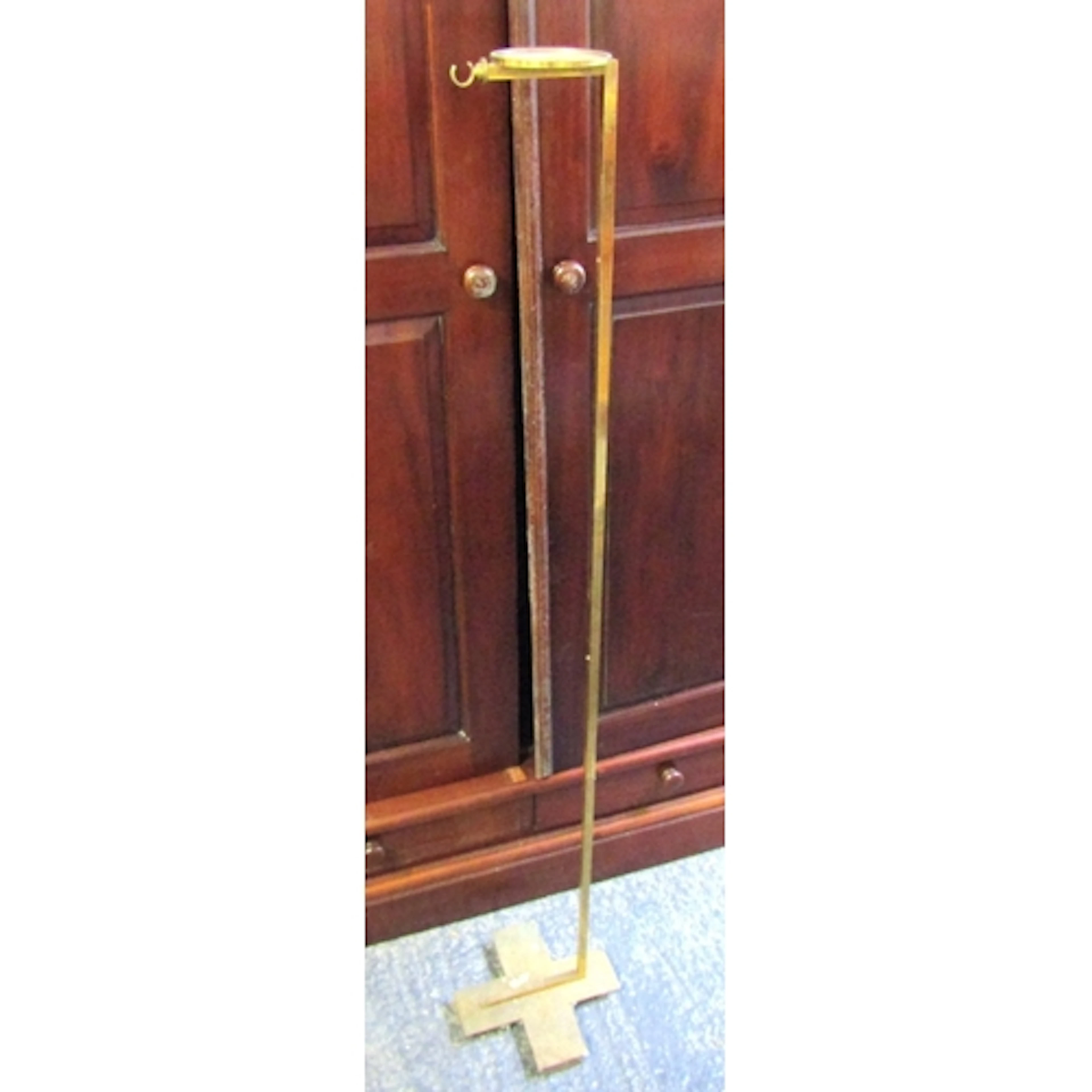 Vintage Cast Brass Hanging Standard Approximately 5ft High w...