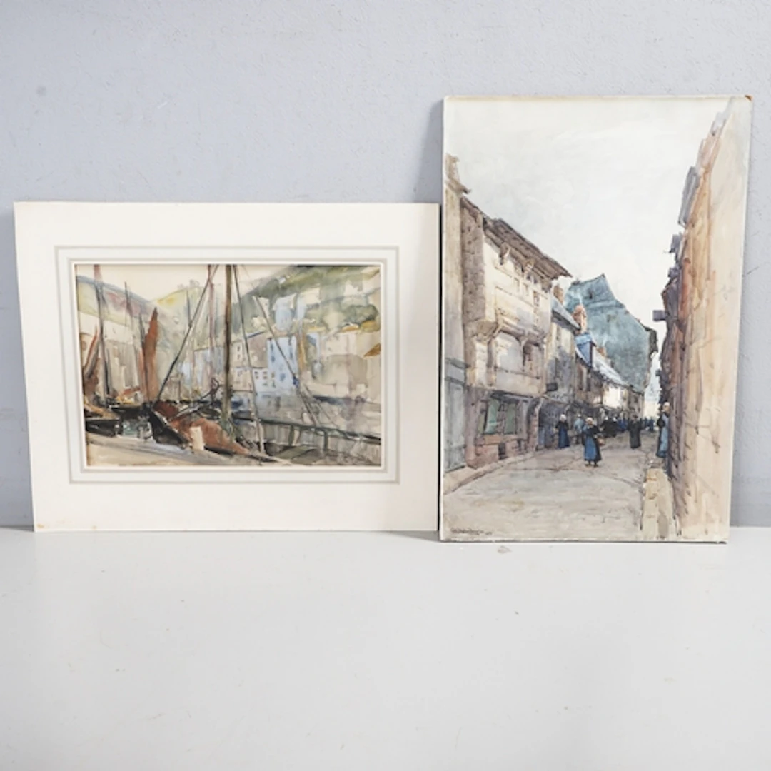 GEORGE STRATTON FERRIER (1852-1912). CONTINENTAL STREET SCEN...
