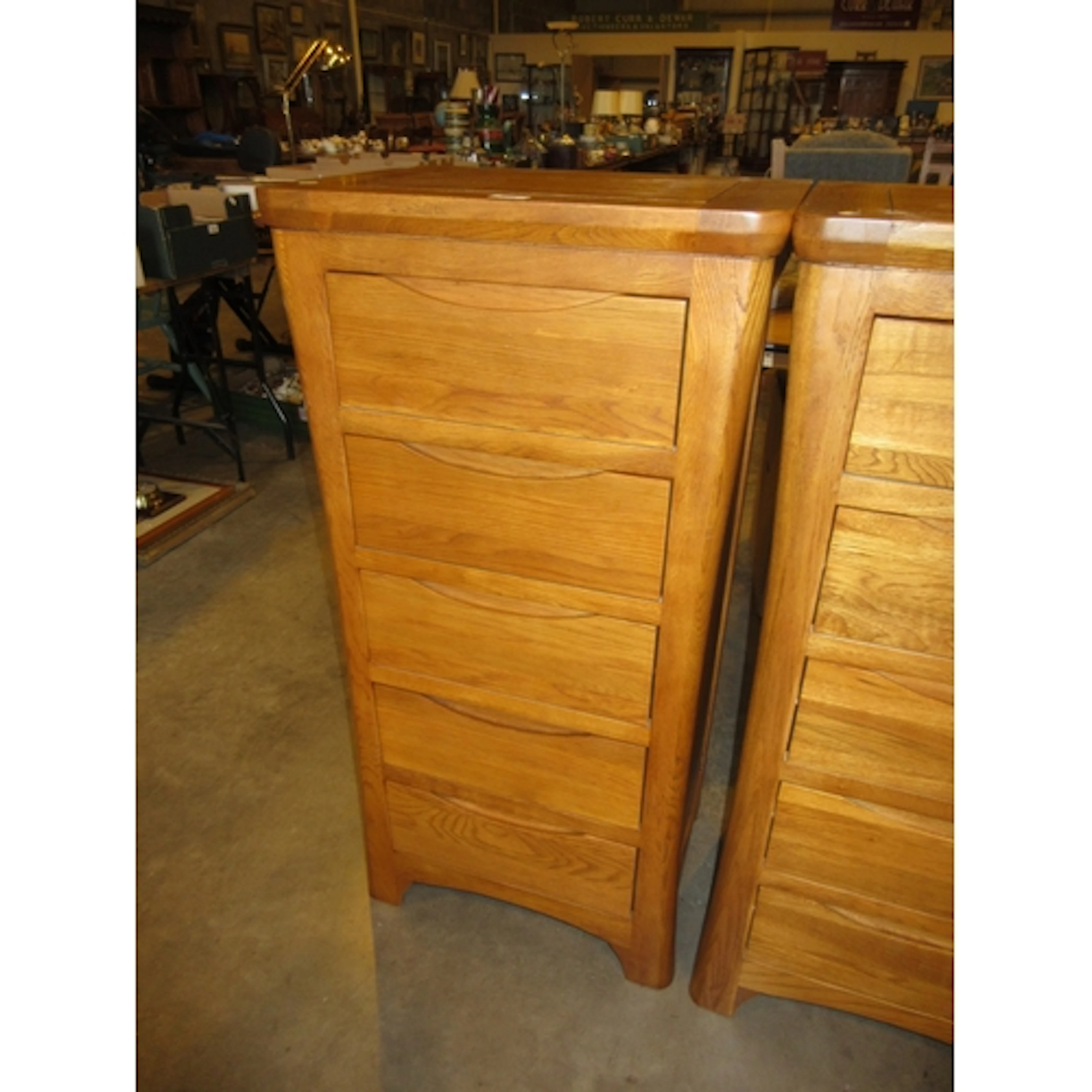 Oak Furniture Land Orrick Pillar Chest of 5 Drawers, 55x40x1...
