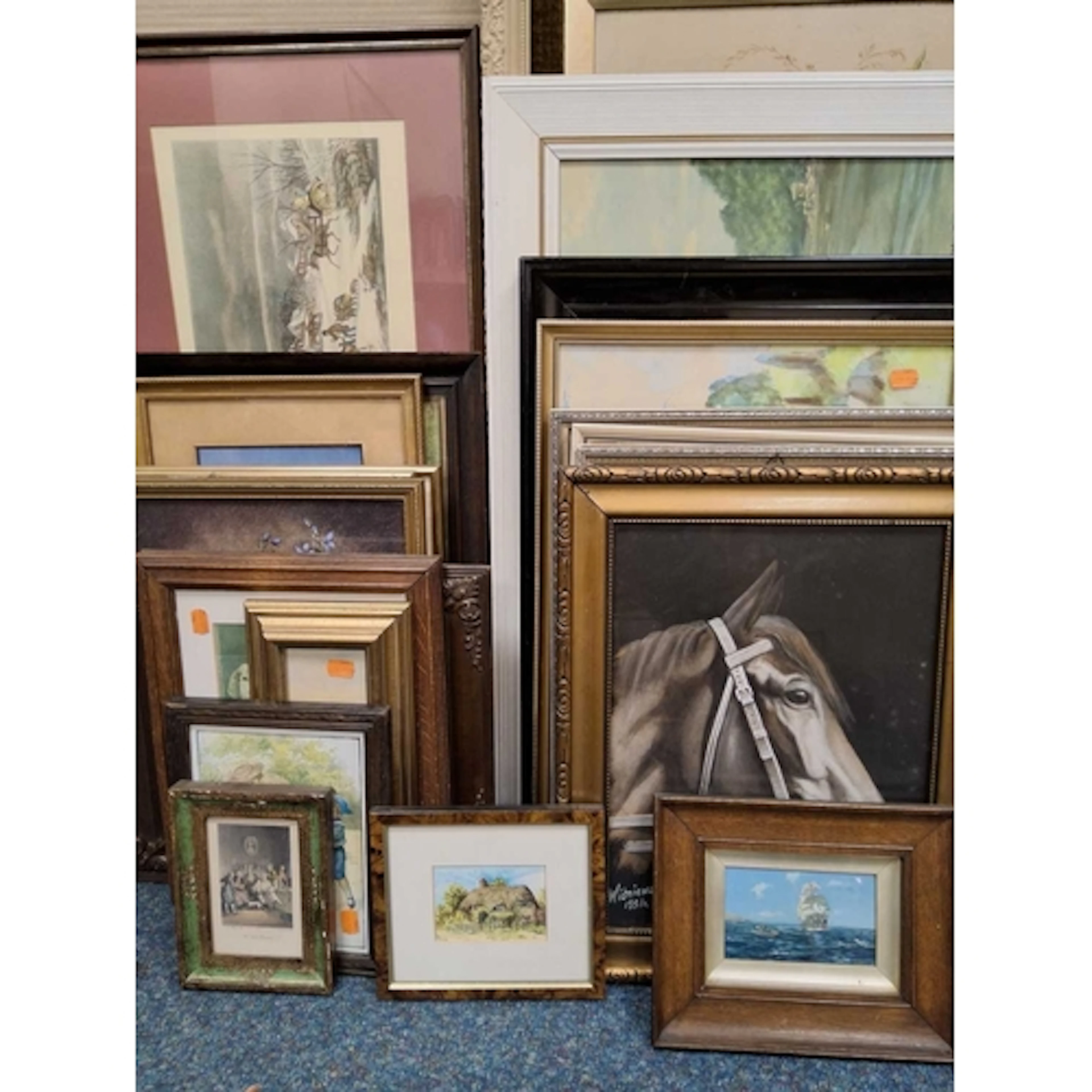 A QUANTITY OF PICTURES AND PRINTS, to include a still life s...