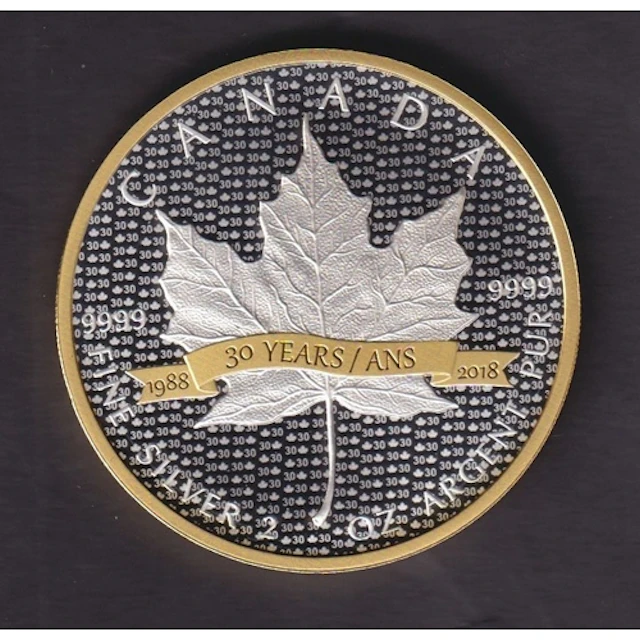 Canada 2018 SML Tribute: 30 Years $10 fine silver proof coin...
