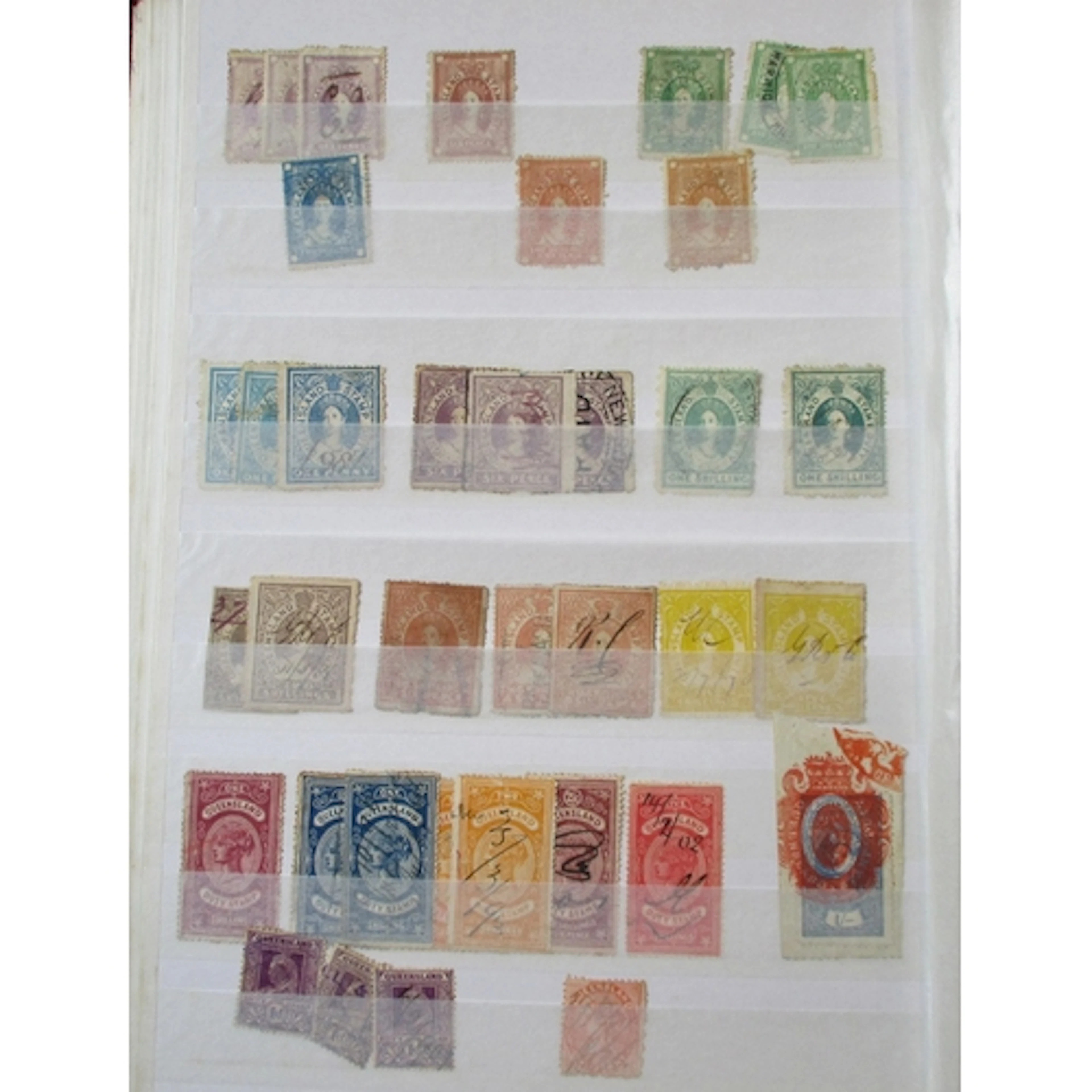 BC. U, range of fiscals and revenues in 2 stock books incl A...