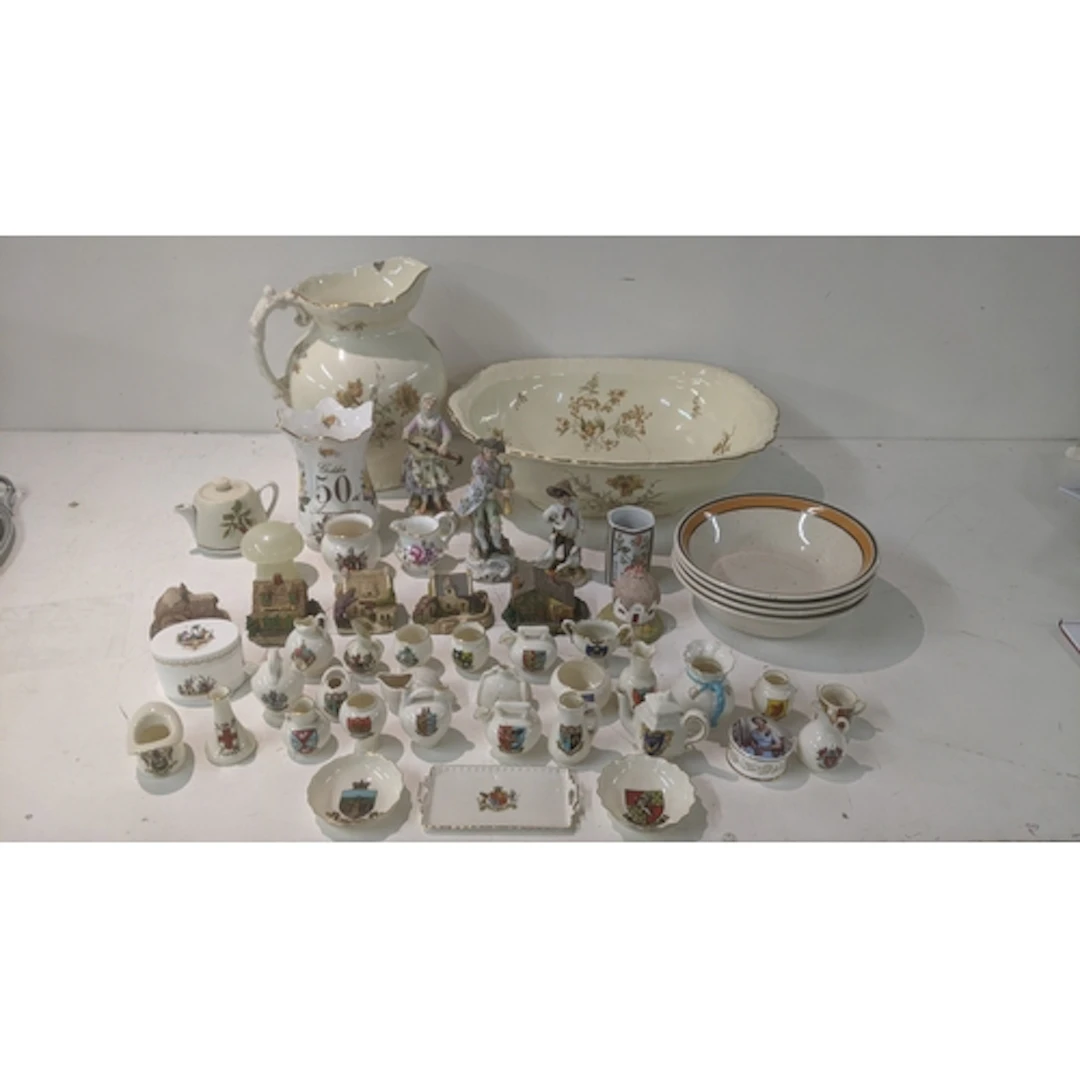 Collectable ceramics to include a pair of Volkestadt porcela...