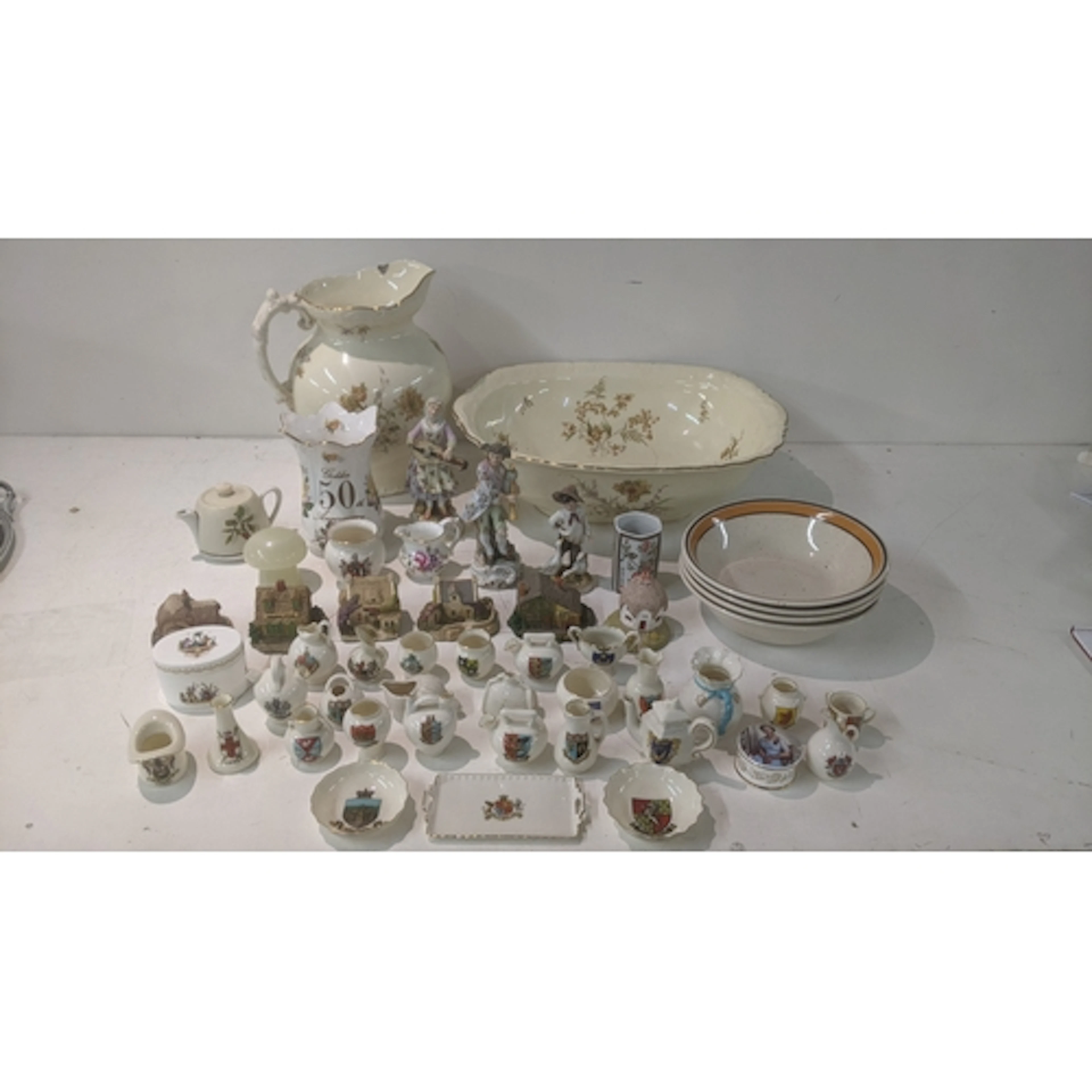 Collectable ceramics to include a pair of Volkestadt porcela...