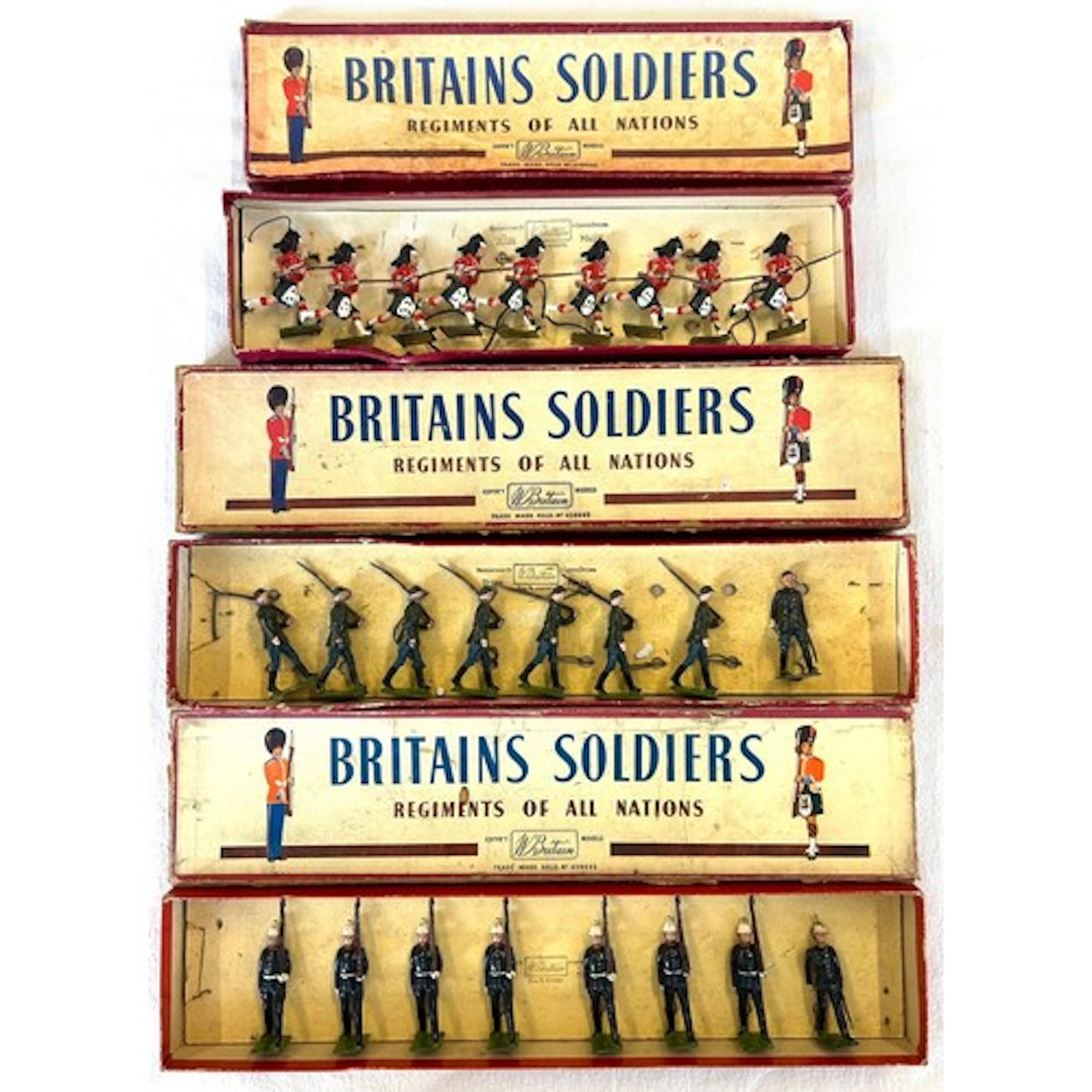 BRITAINS. BLACK WATCH, No.432 GERMAN INFANTRY (in field grey...
