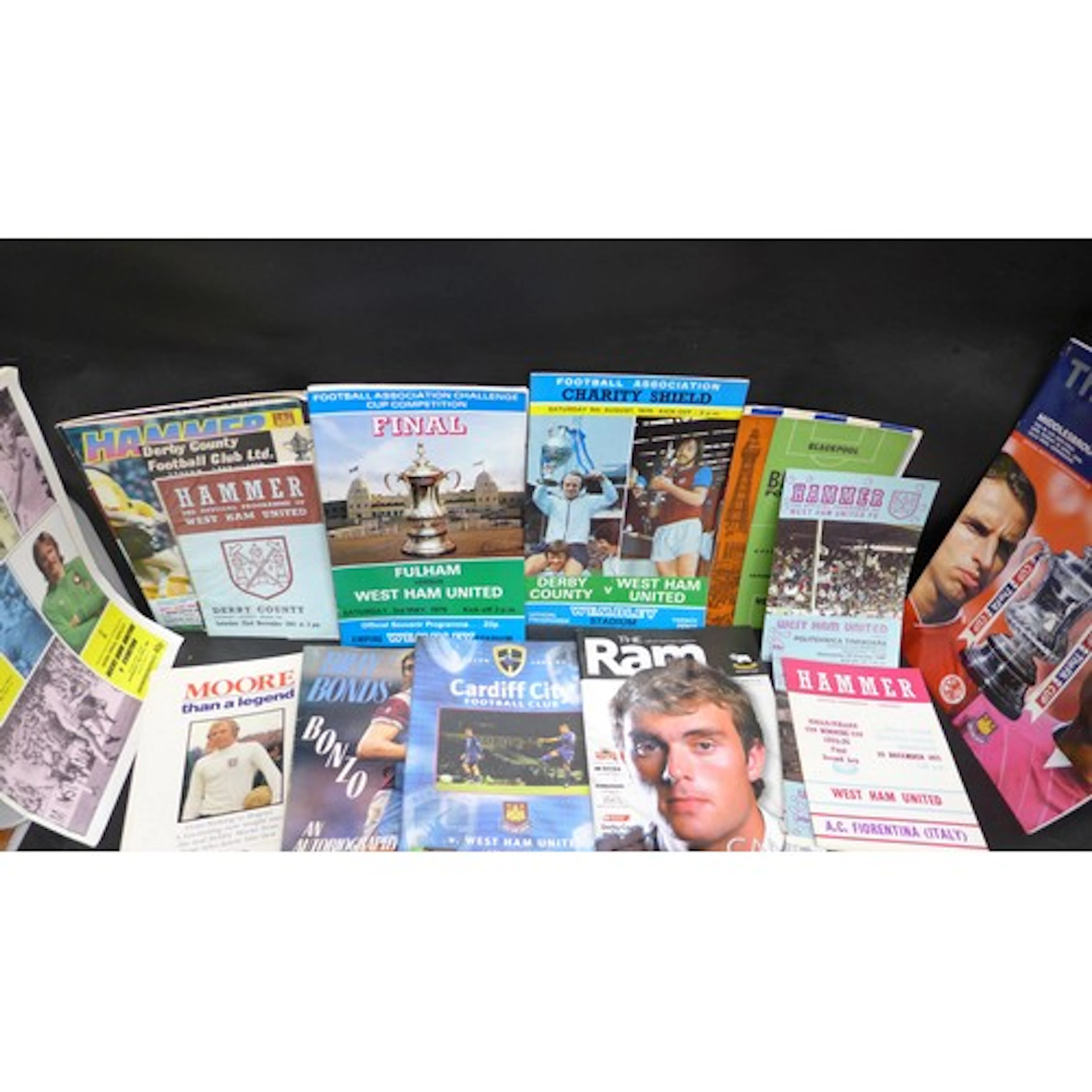 Football memorabilia; a collection of West Ham United home a...