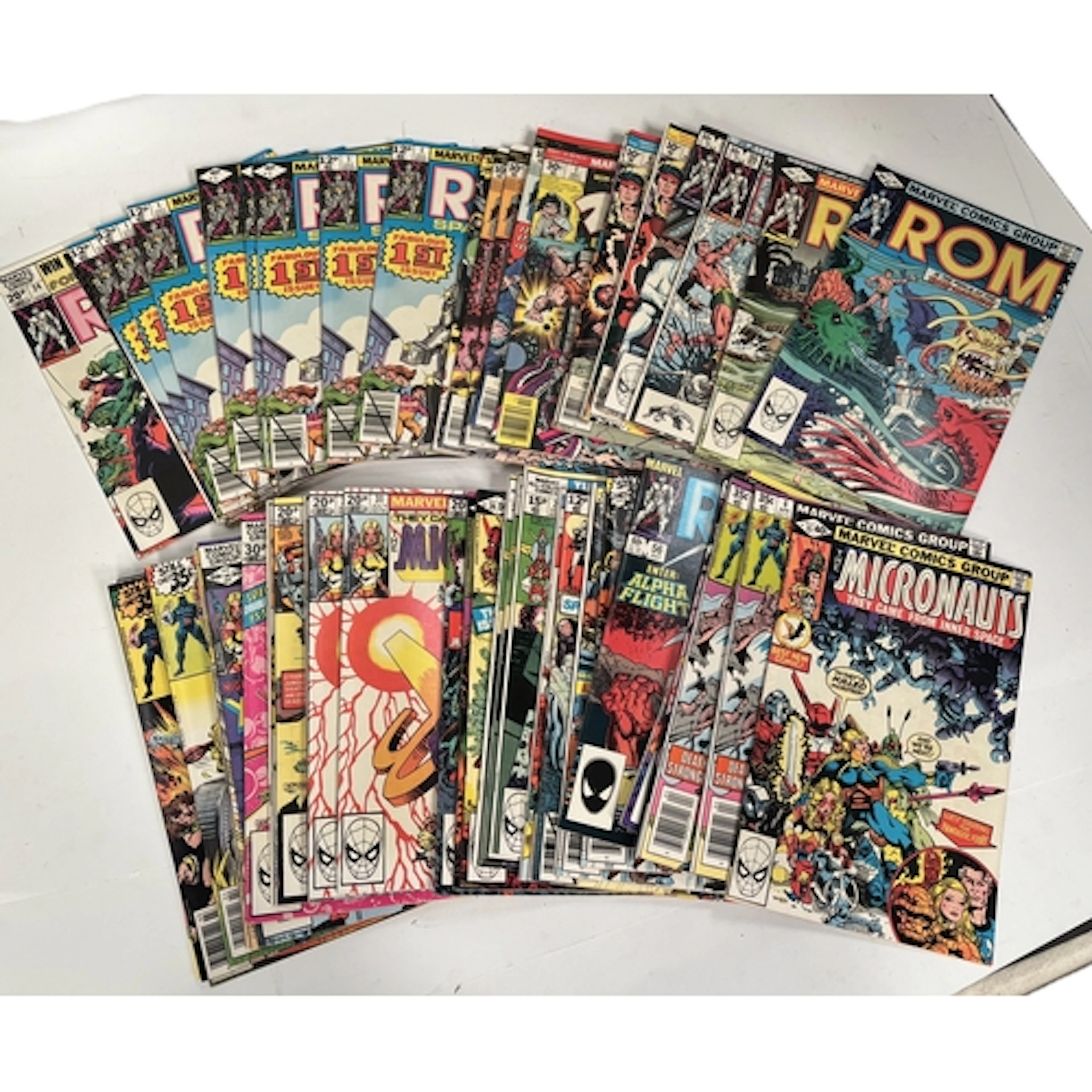 Marvel Comics, ROM Spaceknight issue 1(8), 2, 17, 24, 33, 34...