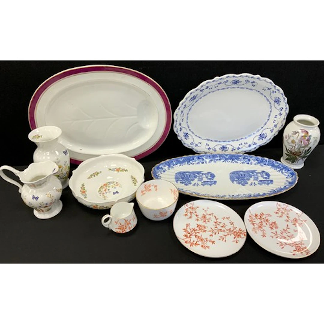 A group of ceramics - Port Merion, Aynsley build Tudor patte...