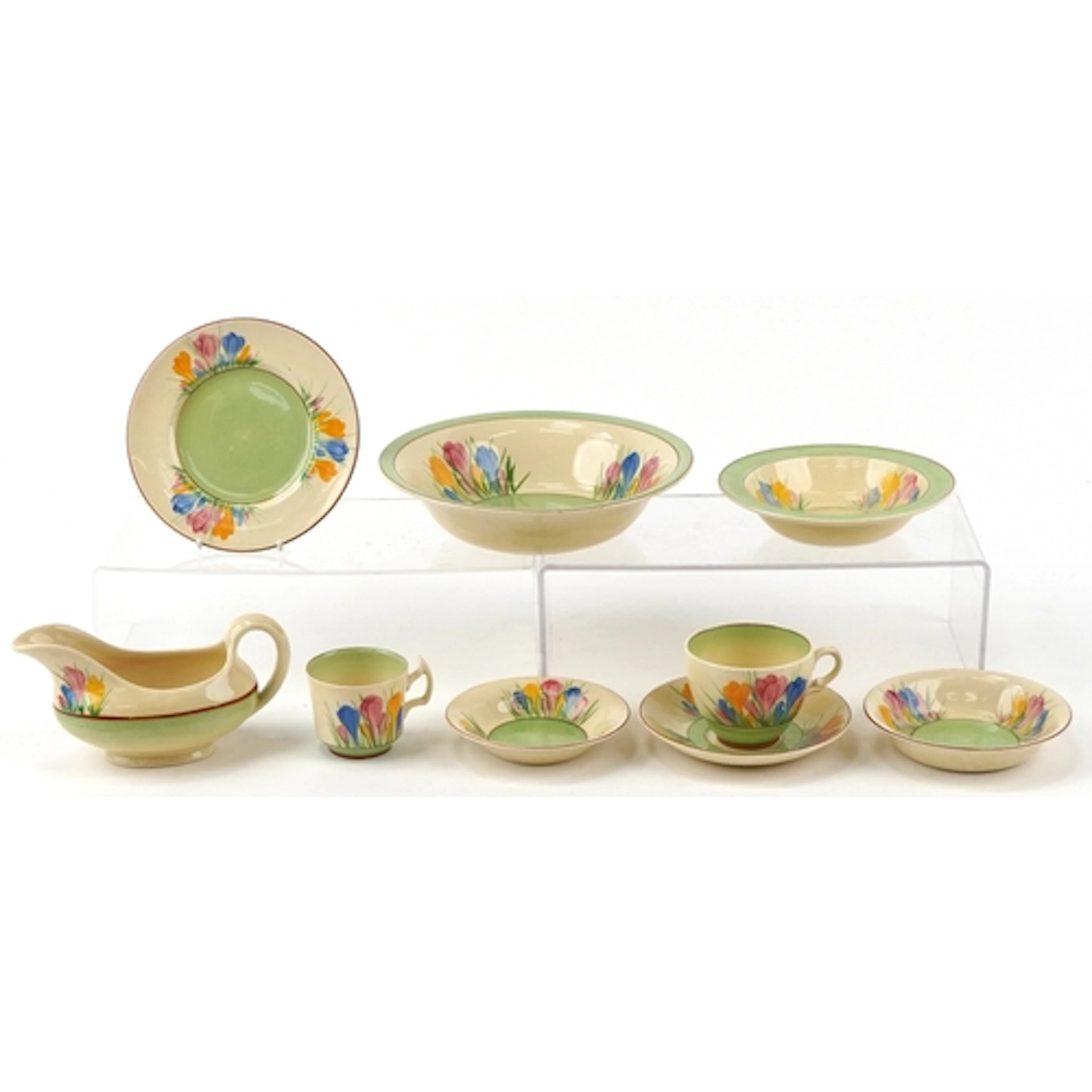 Clarice Cliff for Wilkinson and Newport pottery, Art Deco te...